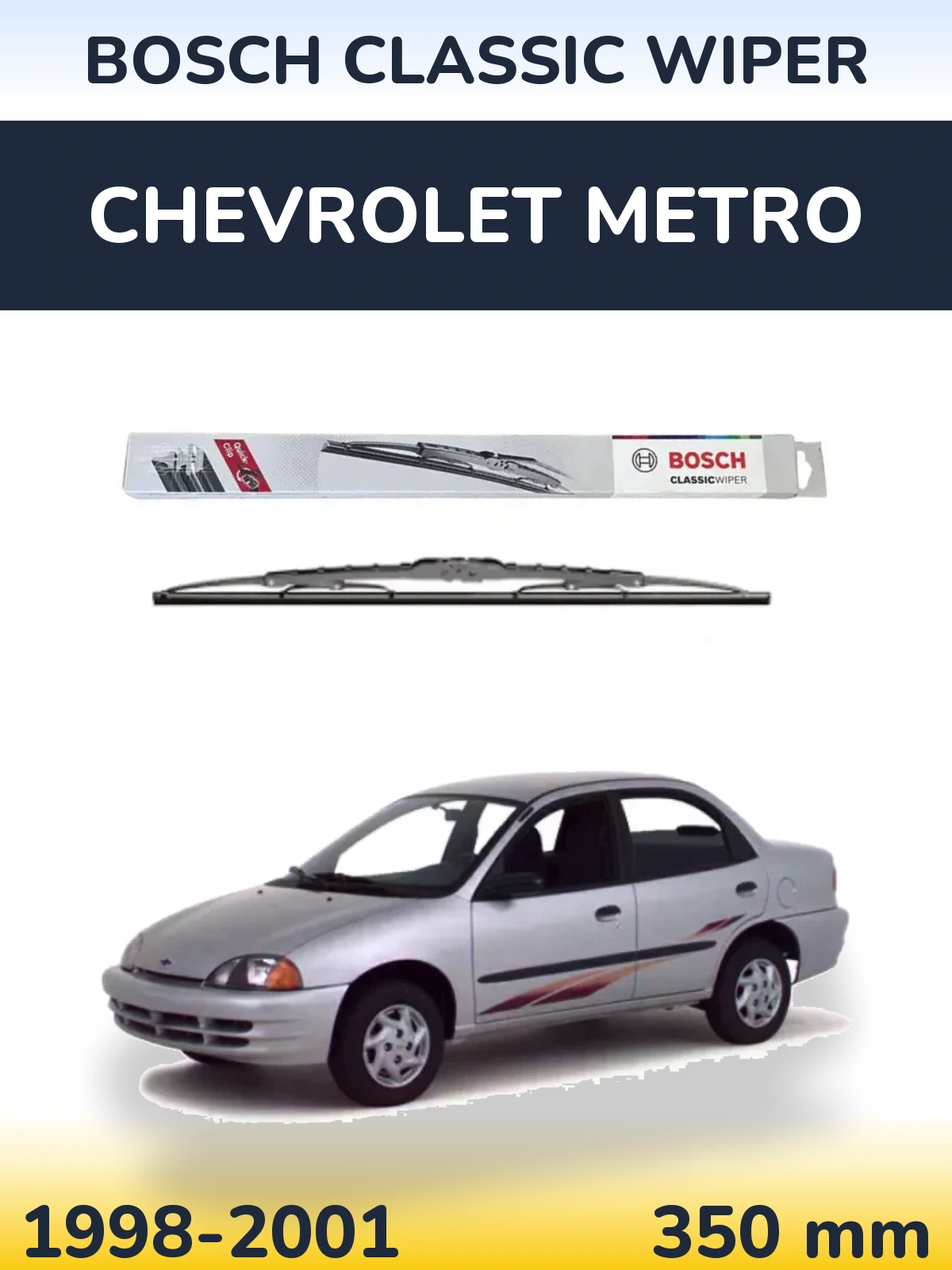 Задний дворник BOSCH Classic Wiper 340 мм для Chevrolet Metro 1998-2001