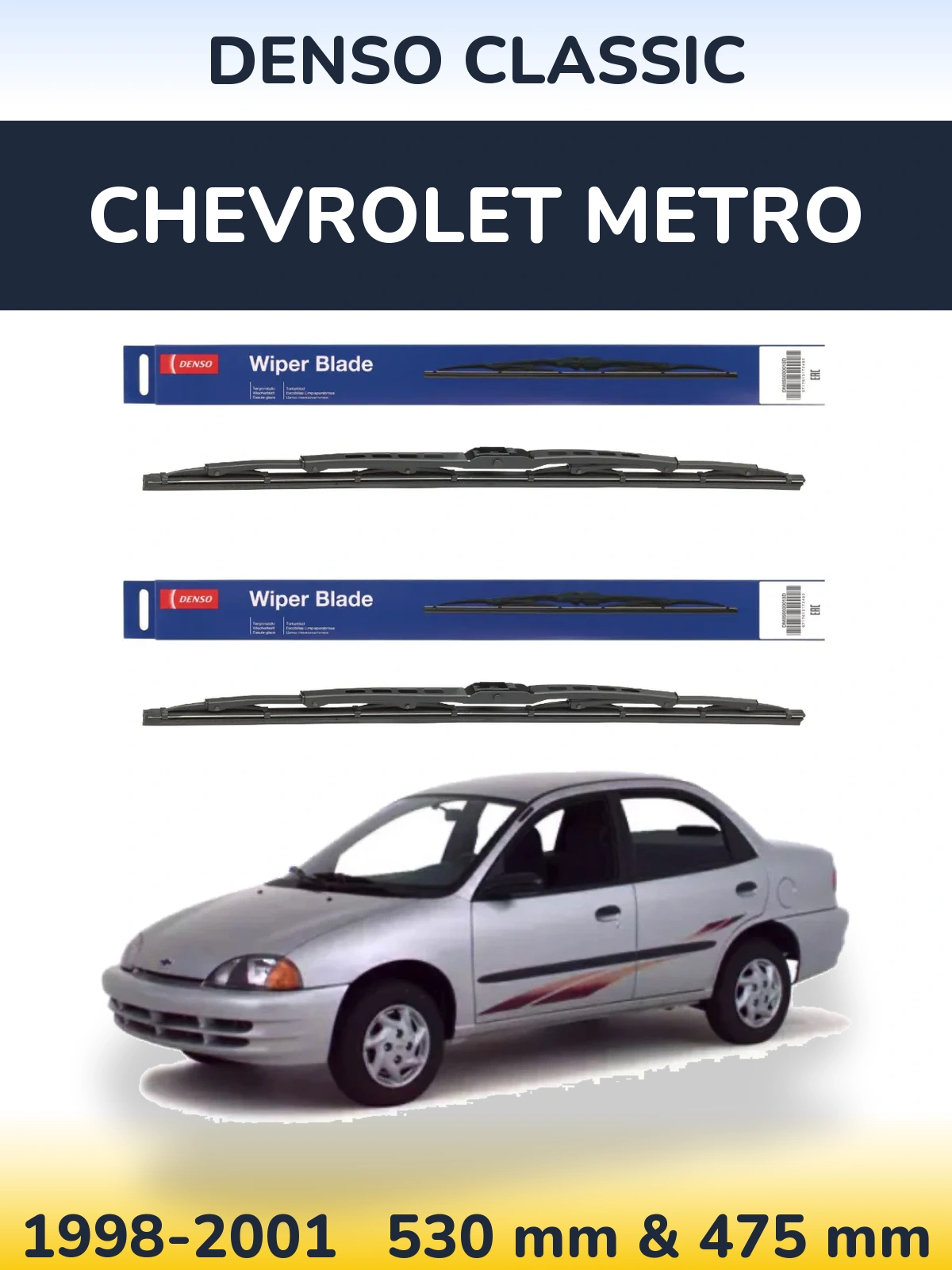 Torkarblad Denso Classic för Chevrolet Metro