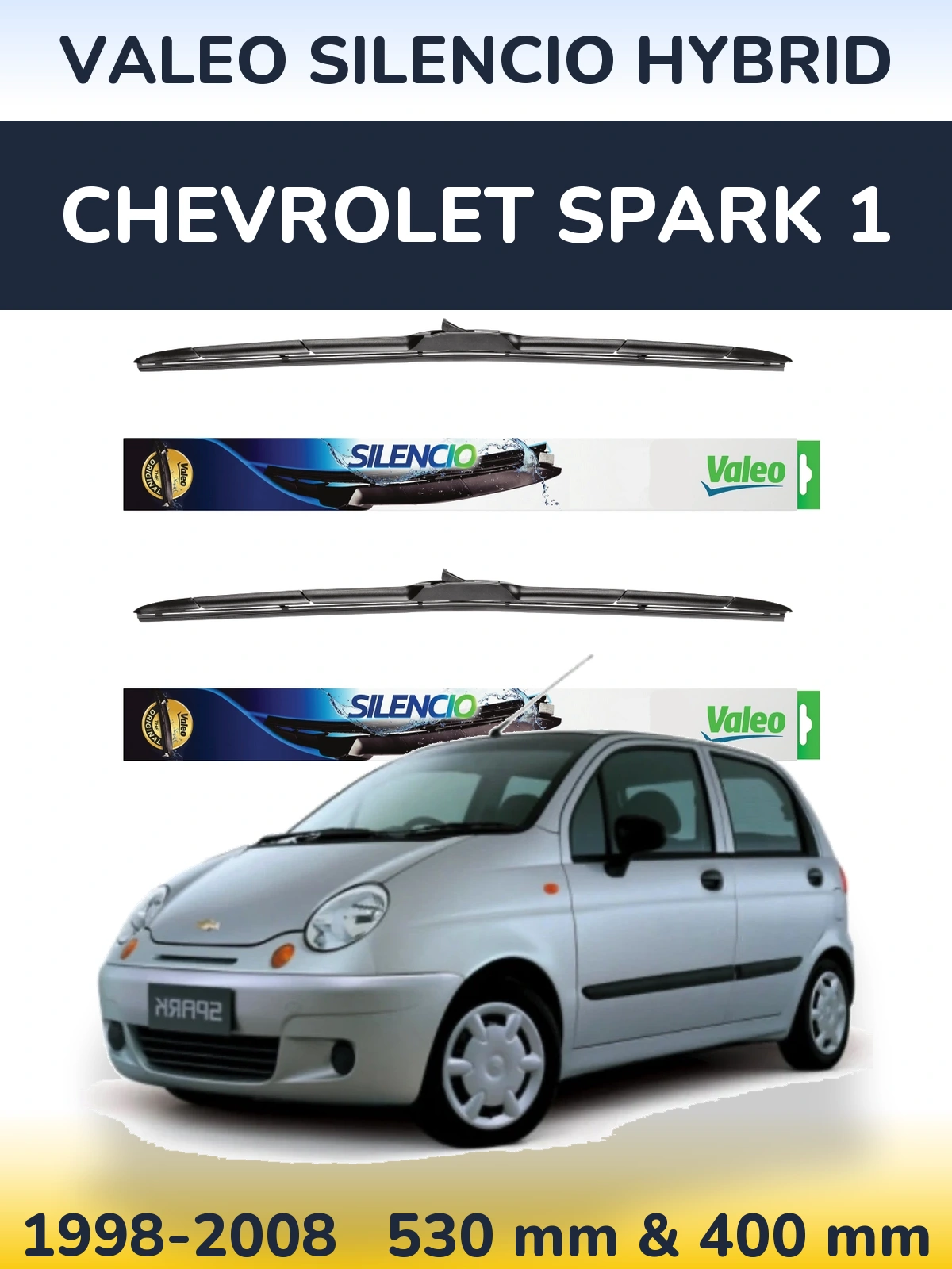 Torkarblad Valeo Silencio Hybrid för Chevrolet Spark 1