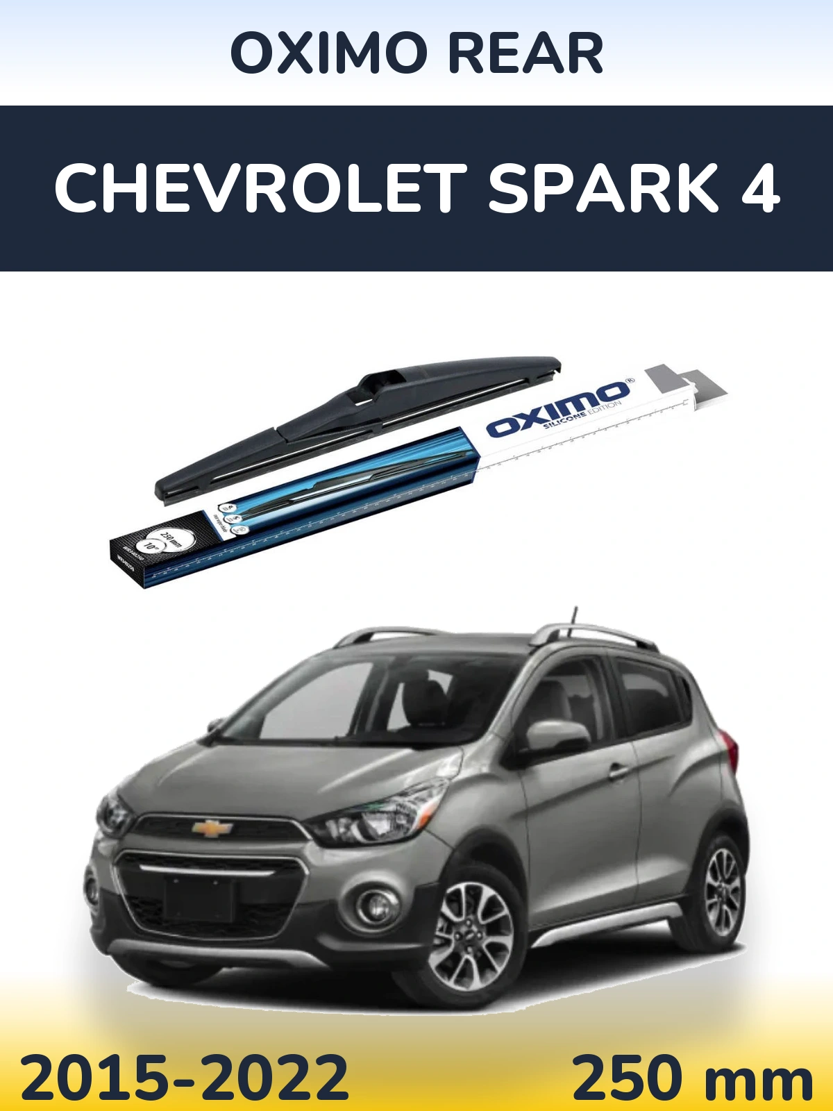 Rear wiper blade Oximo Rear 250 mm for Chevrolet Spark 4 2015-2022