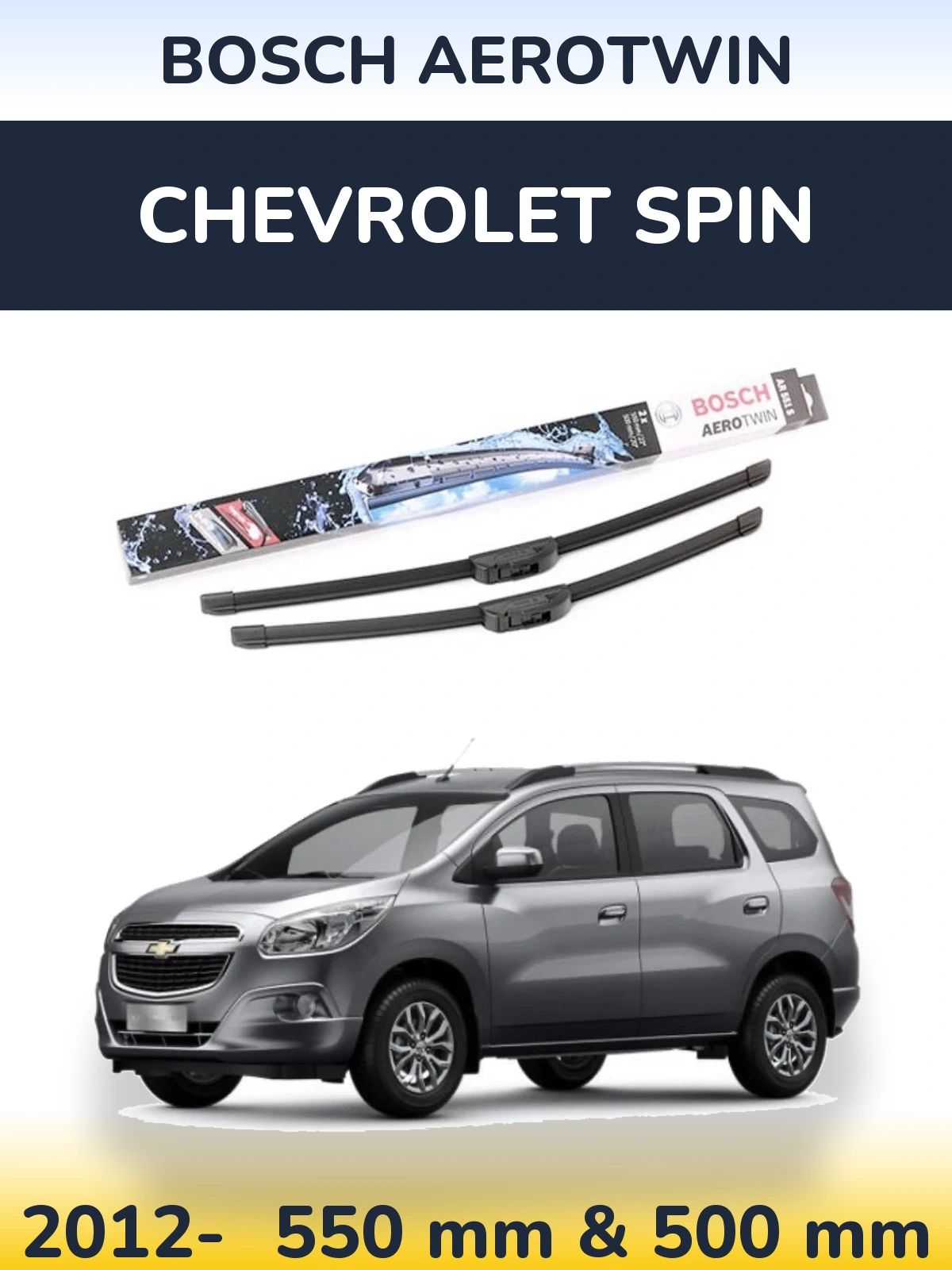Torkarblad BOSCH AeroTwin för Chevrolet Spin