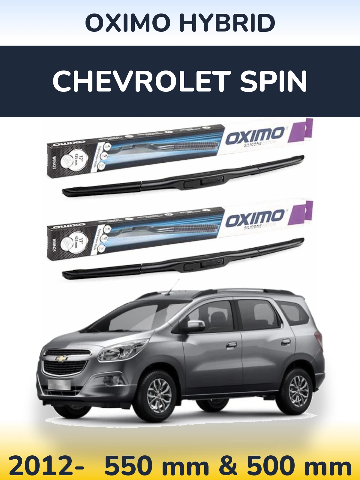 Torkarblad Oximo Hybrid för Chevrolet Spin