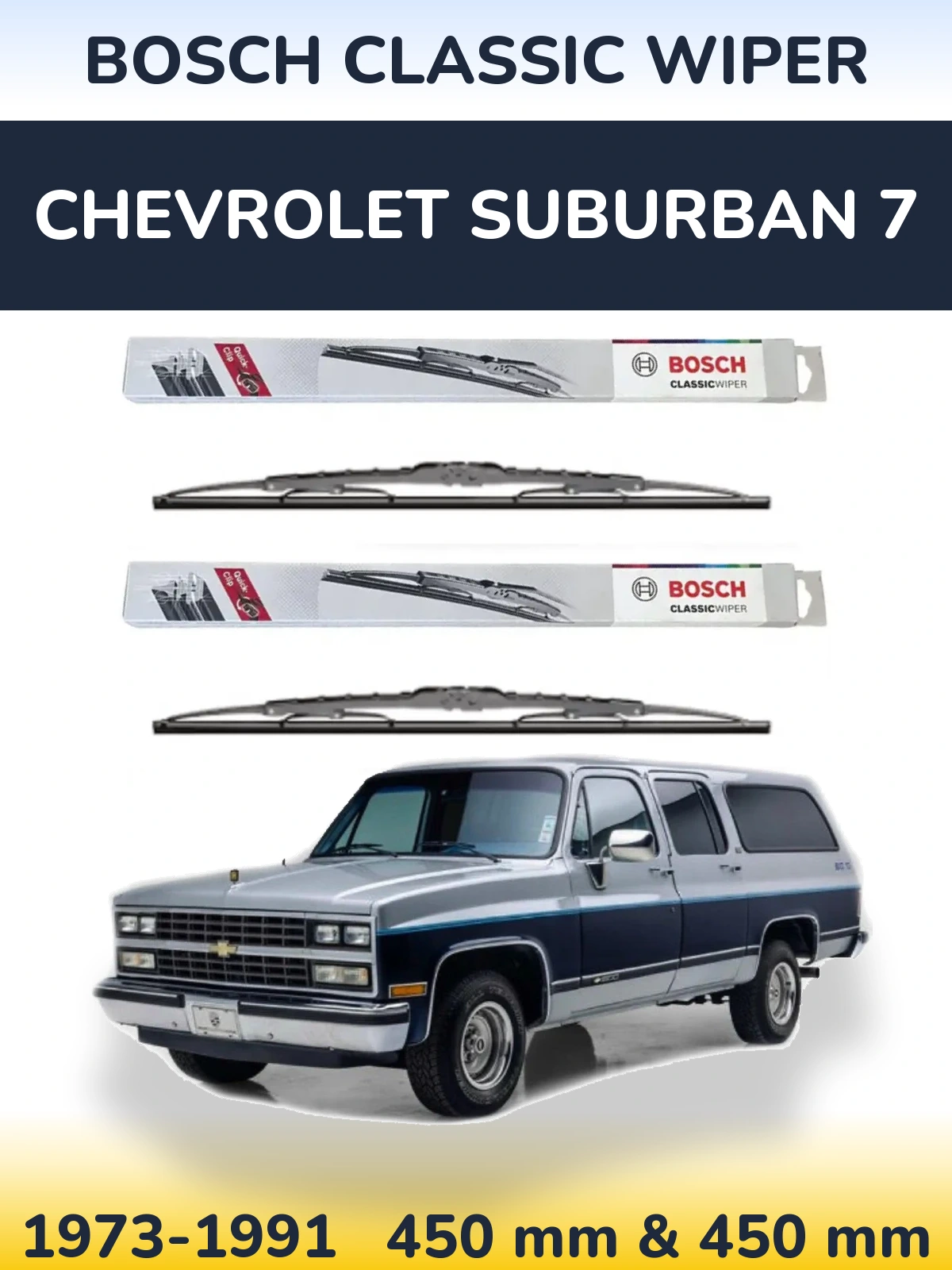 Torkarblad BOSCH Classic Wiper för Chevrolet Suburban 7