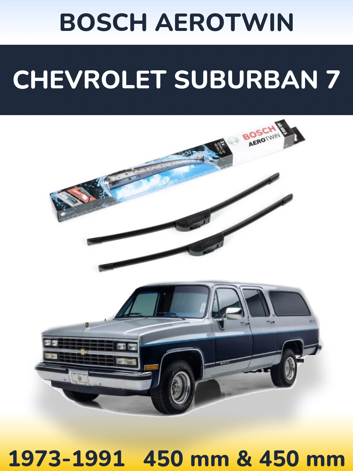 Torkarblad BOSCH AeroTwin för Chevrolet Suburban 7