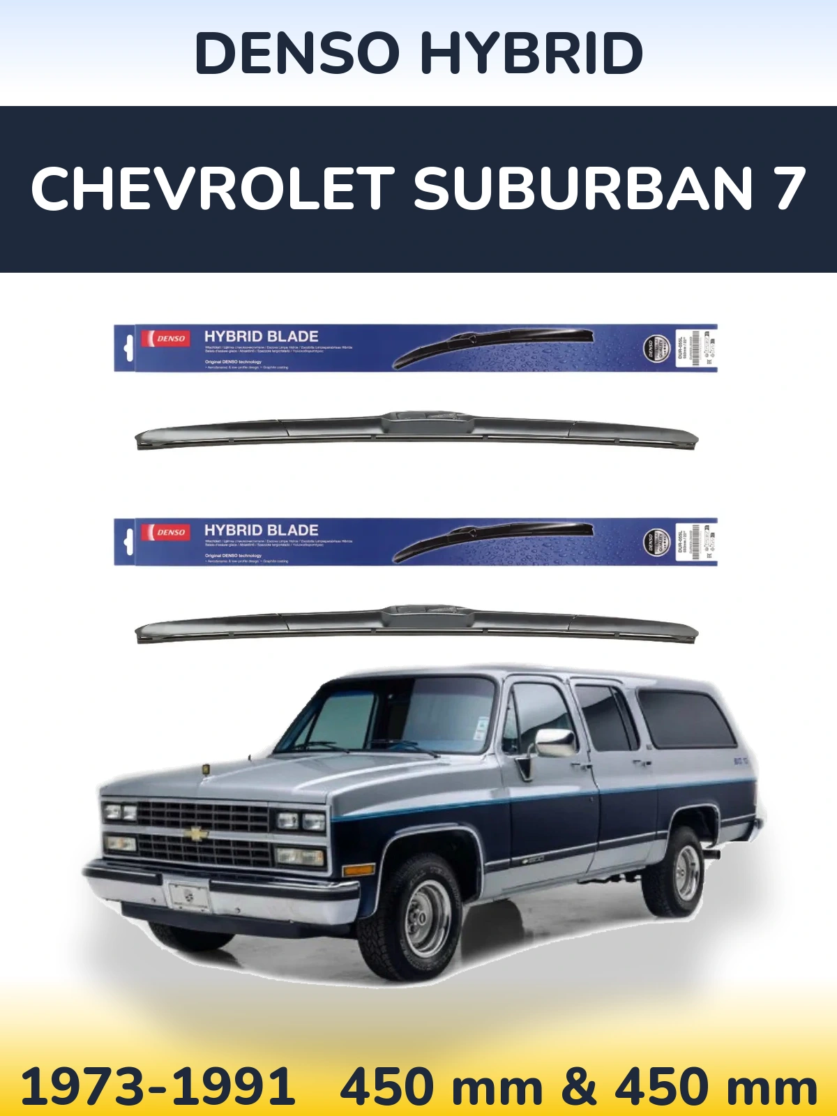 Torkarblad Denso Hybrid för Chevrolet Suburban 7