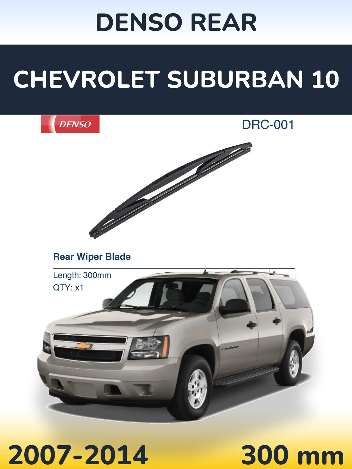 Torkarblad Denso Rear för Chevrolet Suburban 10
