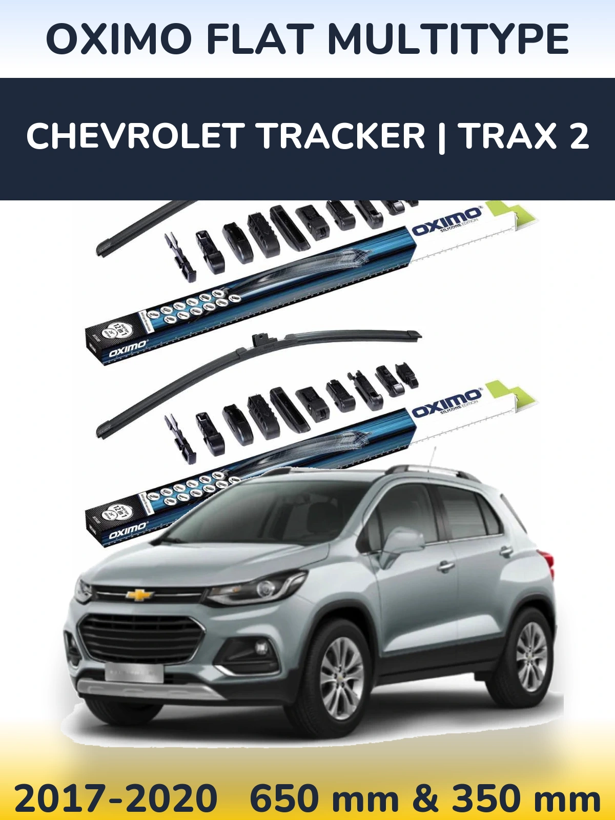 Torkarblad Oximo Flat MultiType för Chevrolet Tracker | Trax 2