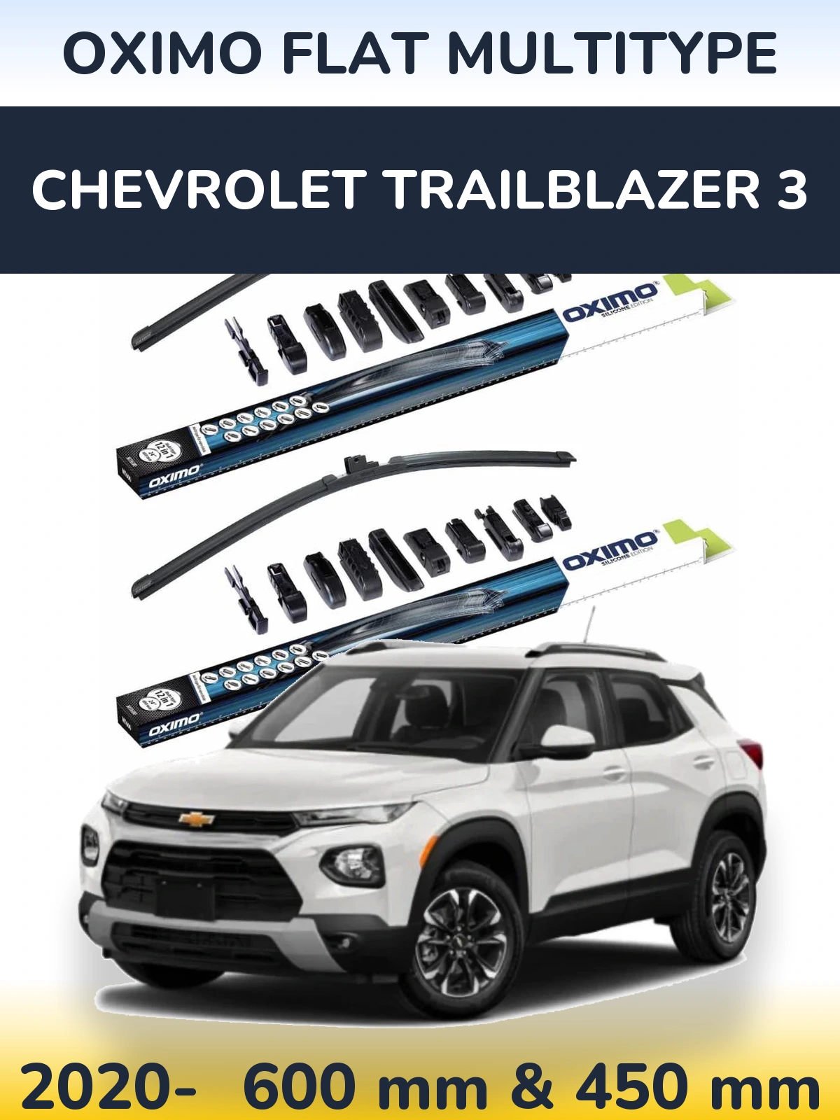 Torkarblad Oximo Flat MultiType för Chevrolet TrailBlazer 3