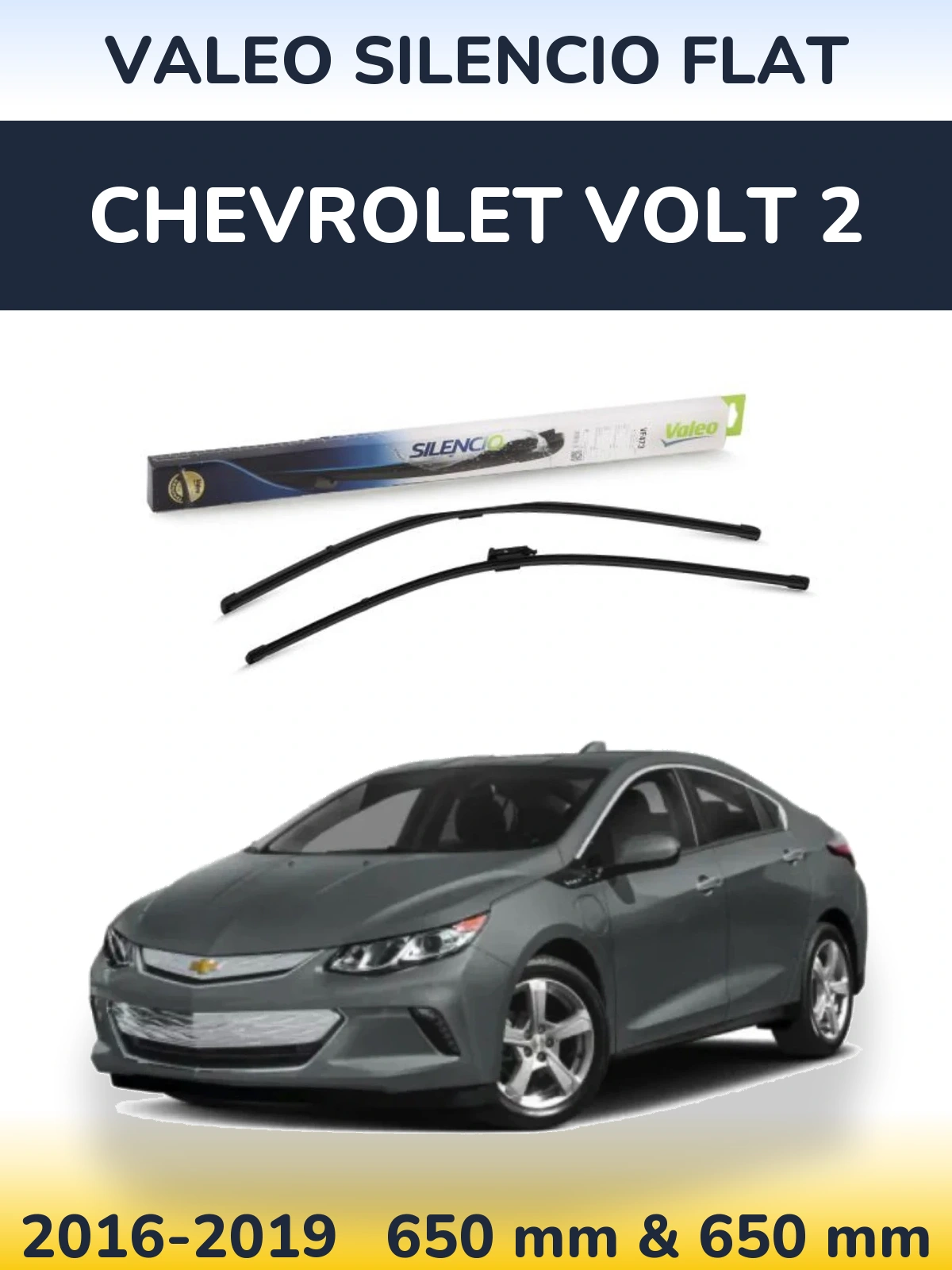Torkarblad Valeo Silencio Flat för Chevrolet Volt 2