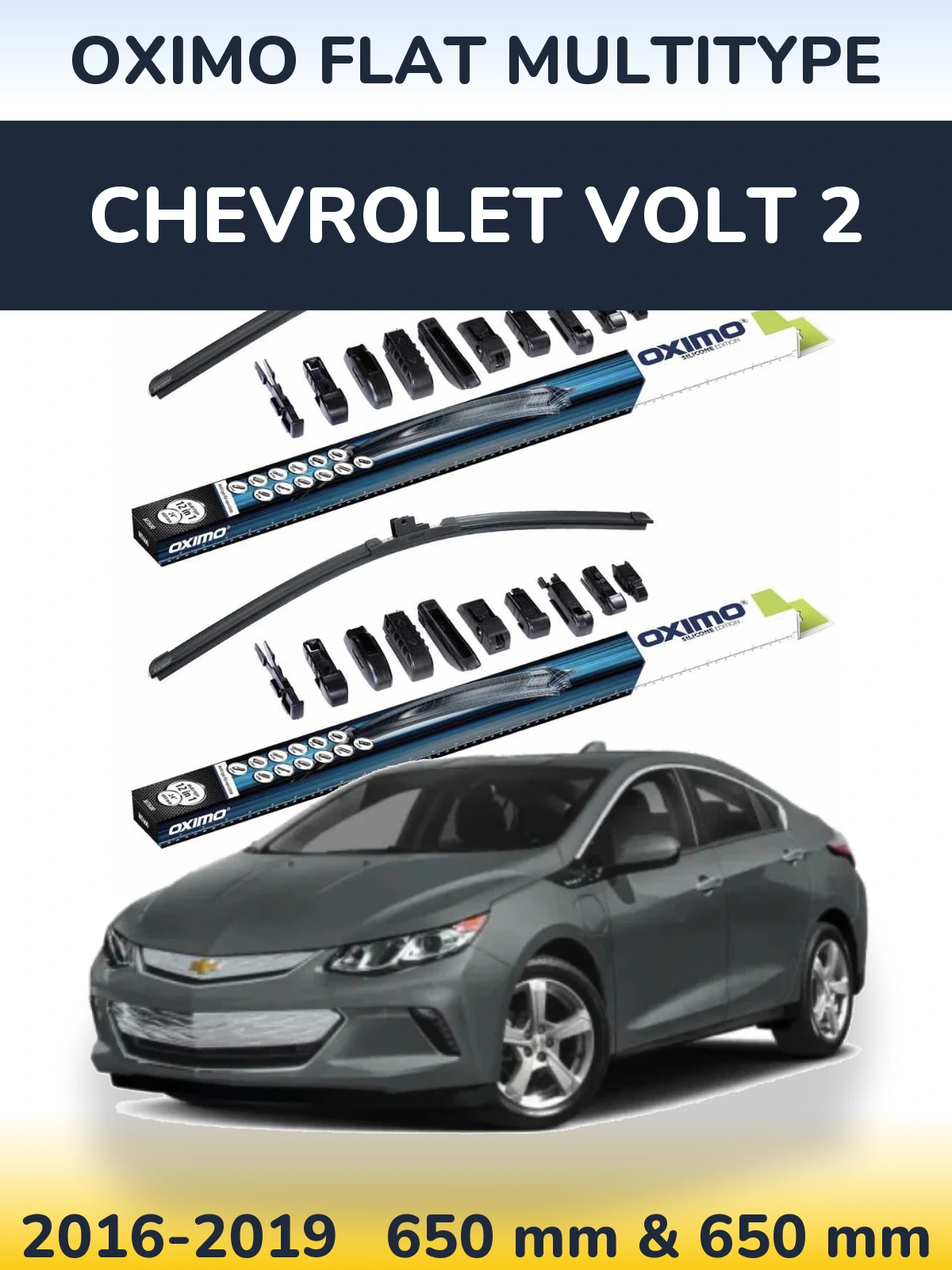 Torkarblad Oximo Flat MultiType för Chevrolet Volt 2