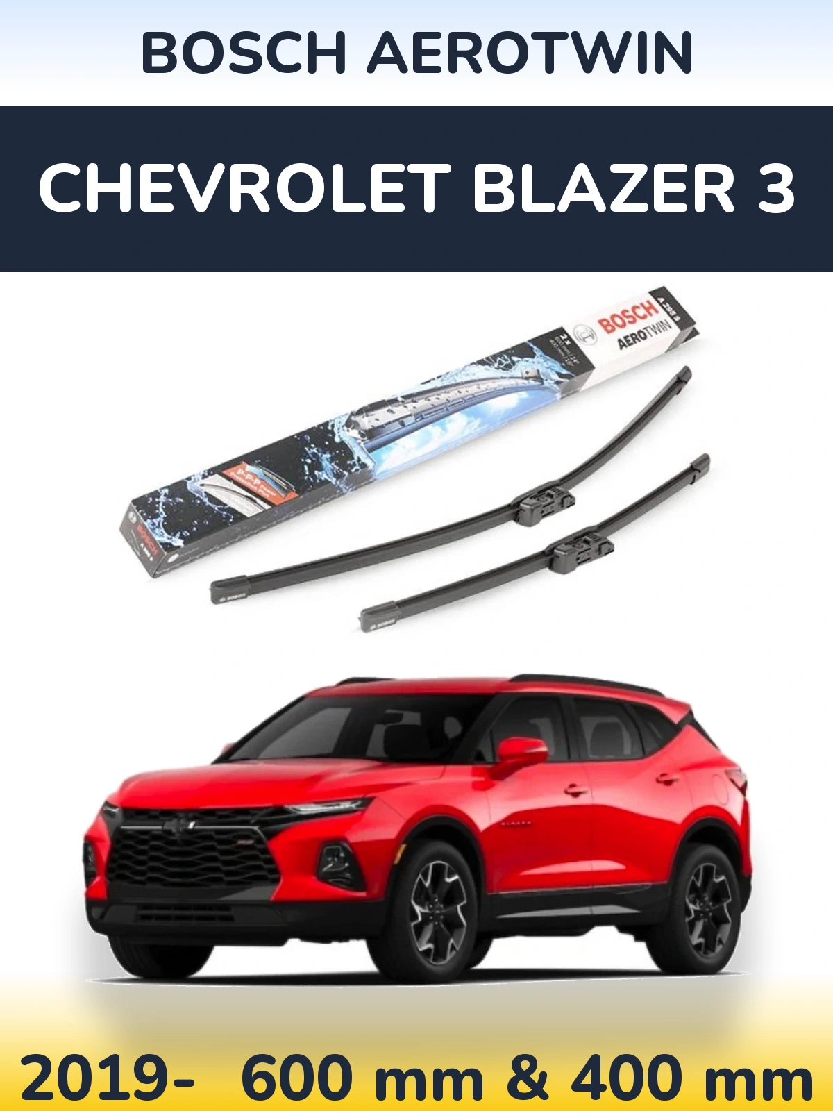 Torkarblad BOSCH AeroTwin för Chevrolet Blazer 3