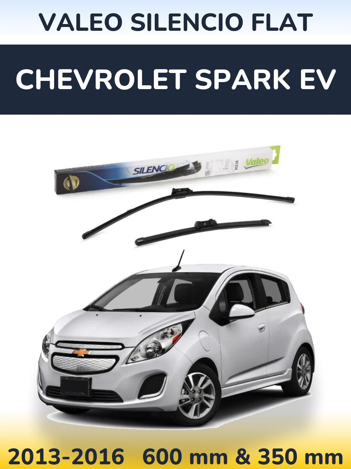 Torkarblad Valeo Silencio Flat för Chevrolet Spark EV
