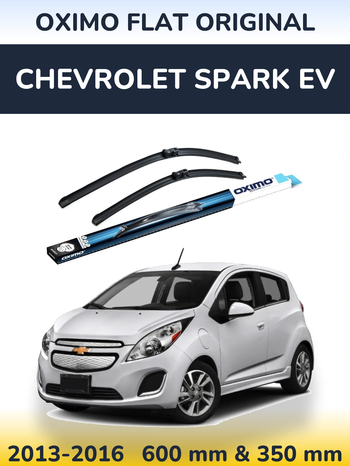 Комплект передніх щіток Oximo Flat Original 600 & 350 мм для Chevrolet Spark EV 2013-2016