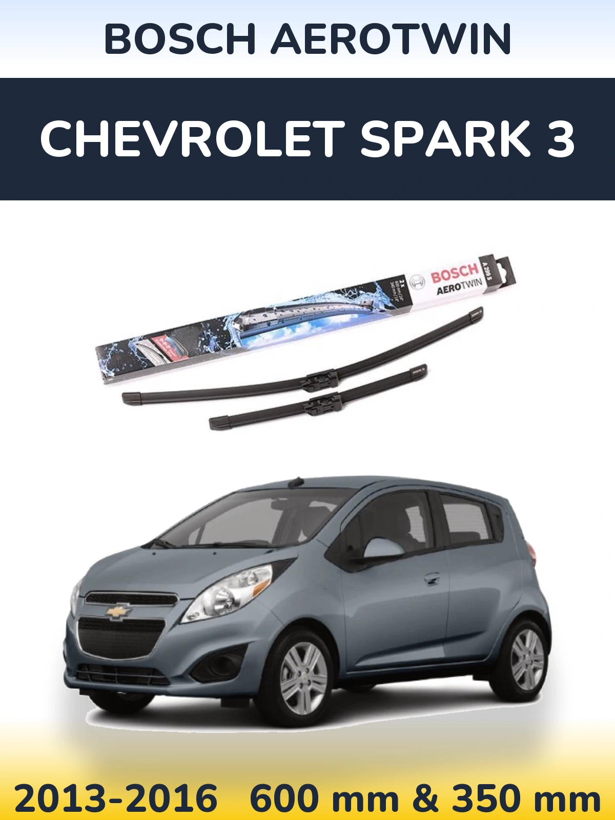 Torkarblad BOSCH AeroTwin för Chevrolet Spark 3