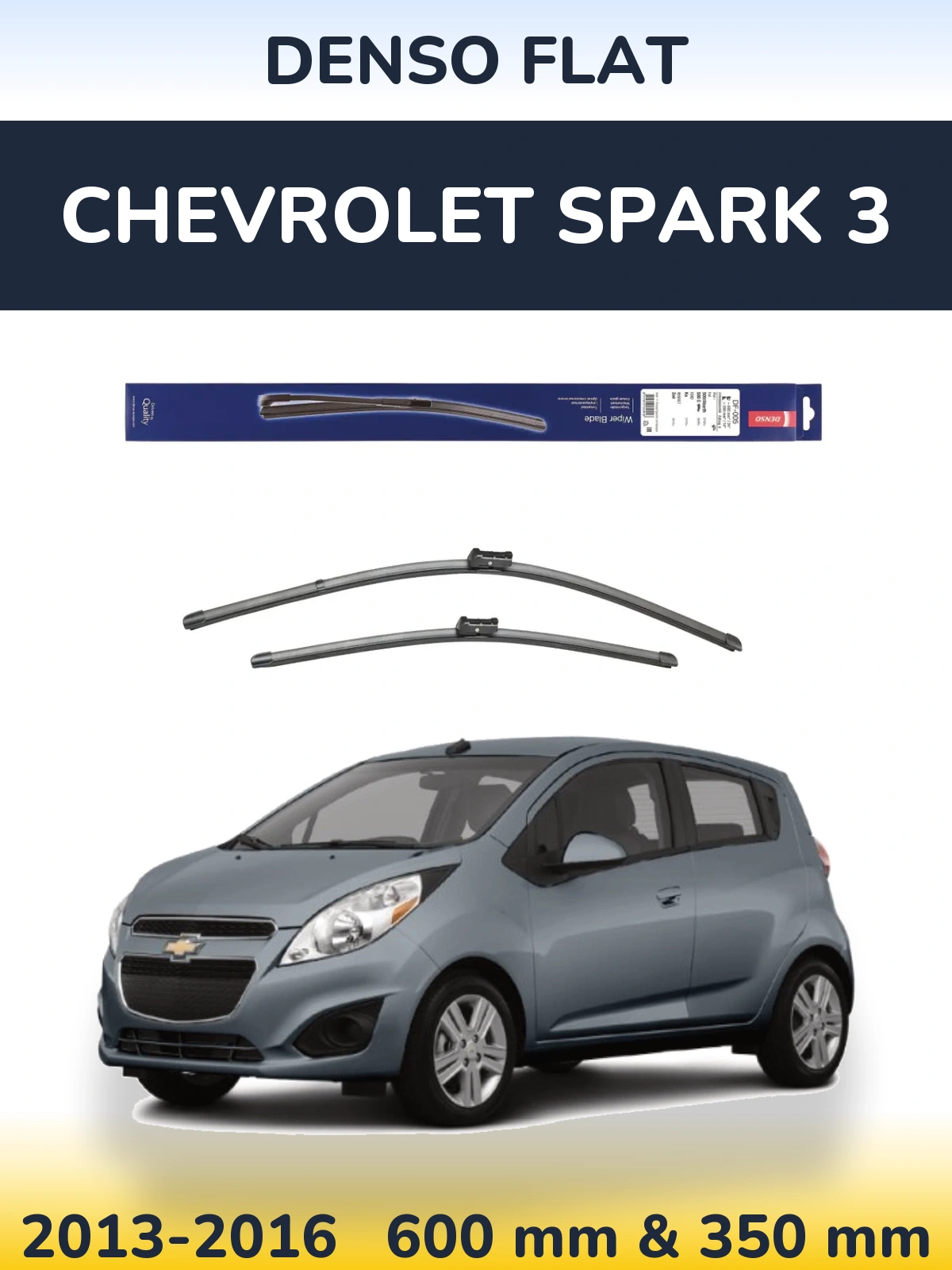 Torkarblad Denso Flat för Chevrolet Spark 3