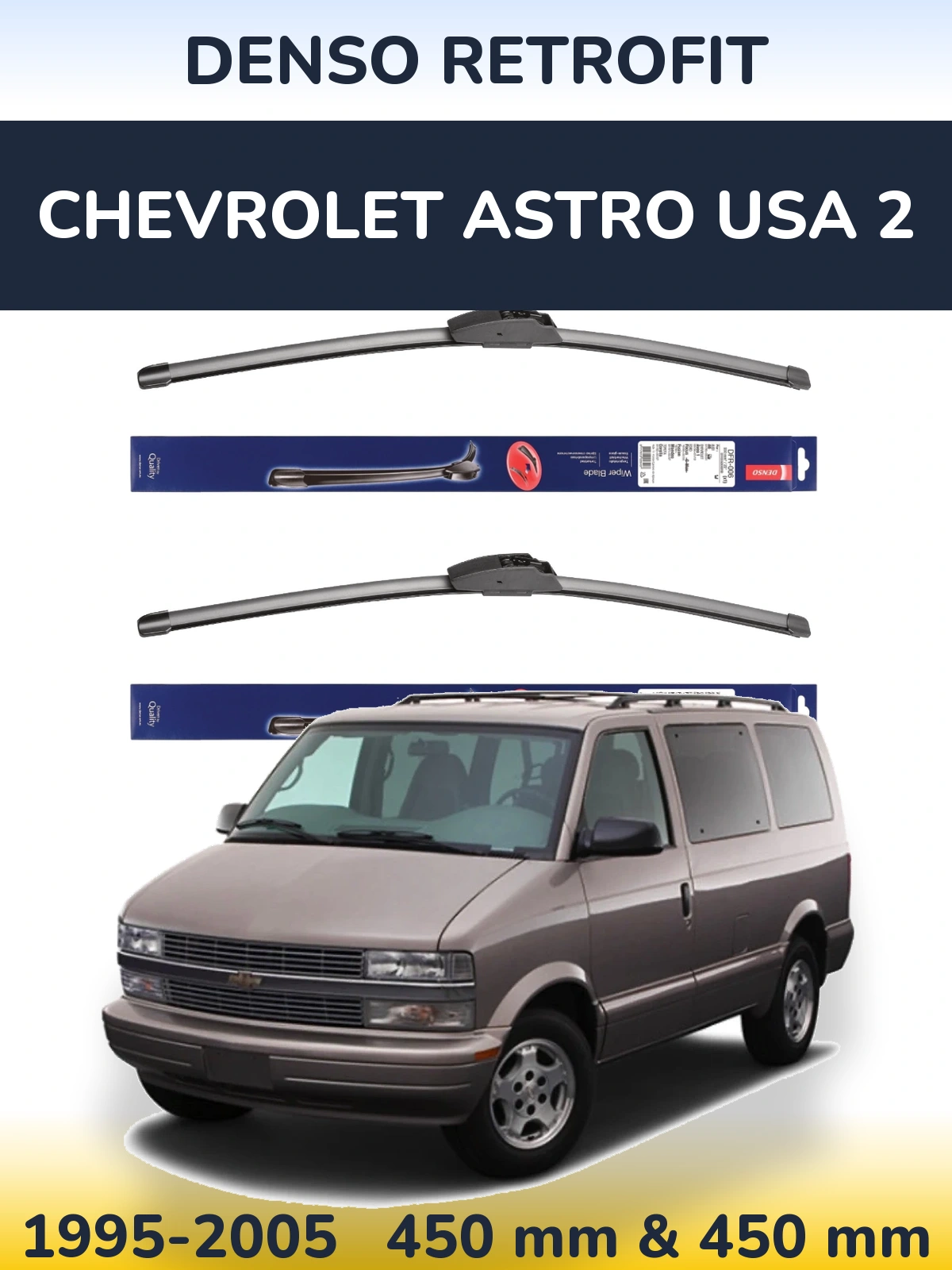 Torkarblad Denso Retrofit för Chevrolet Astro USA 2
