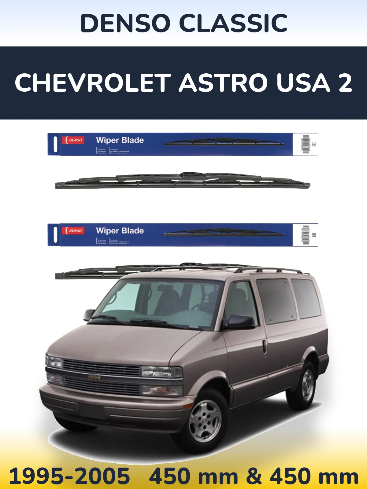 Torkarblad Denso Classic för Chevrolet Astro USA 2