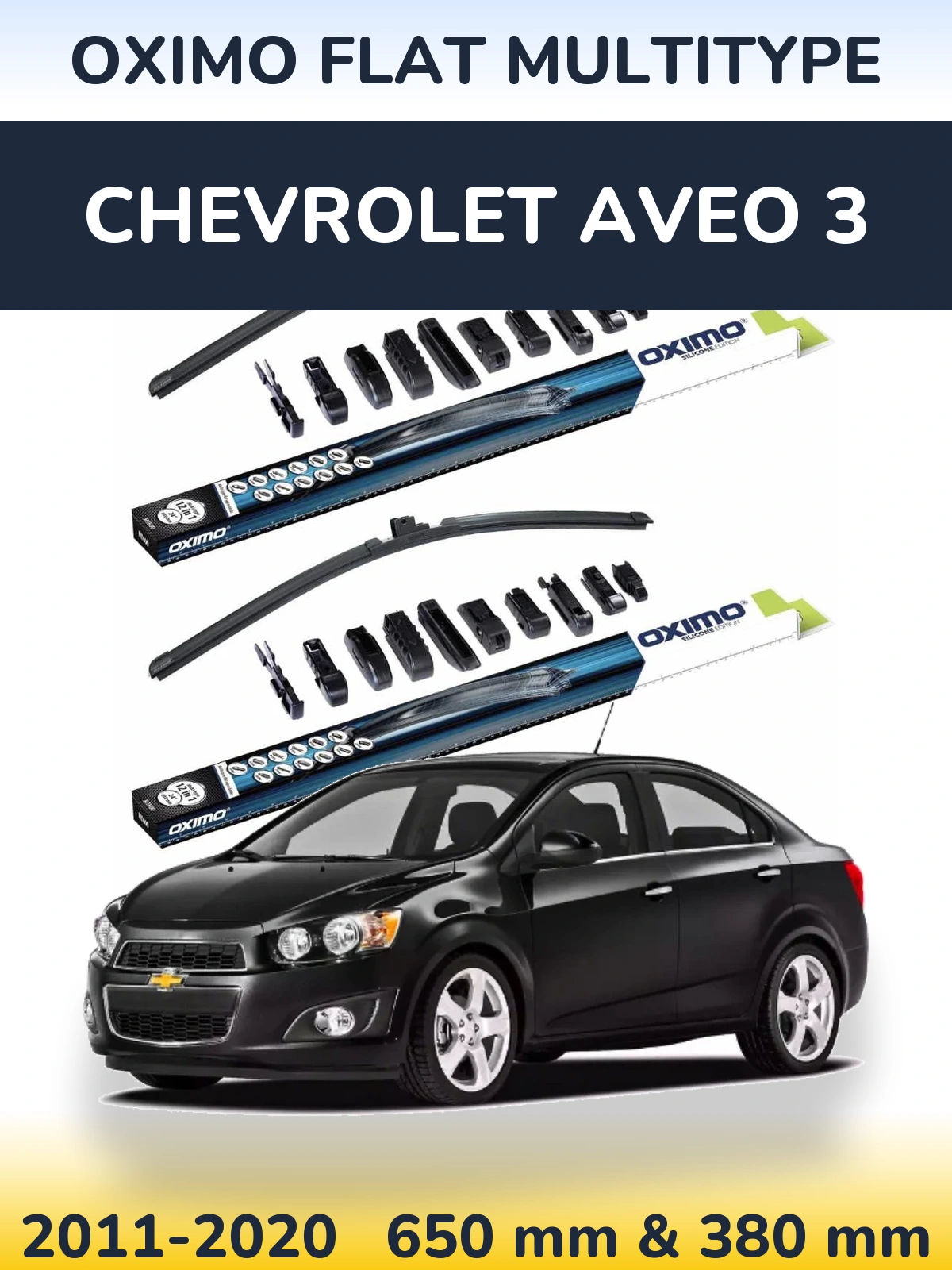Torkarblad Oximo Flat MultiType för Chevrolet Aveo 3