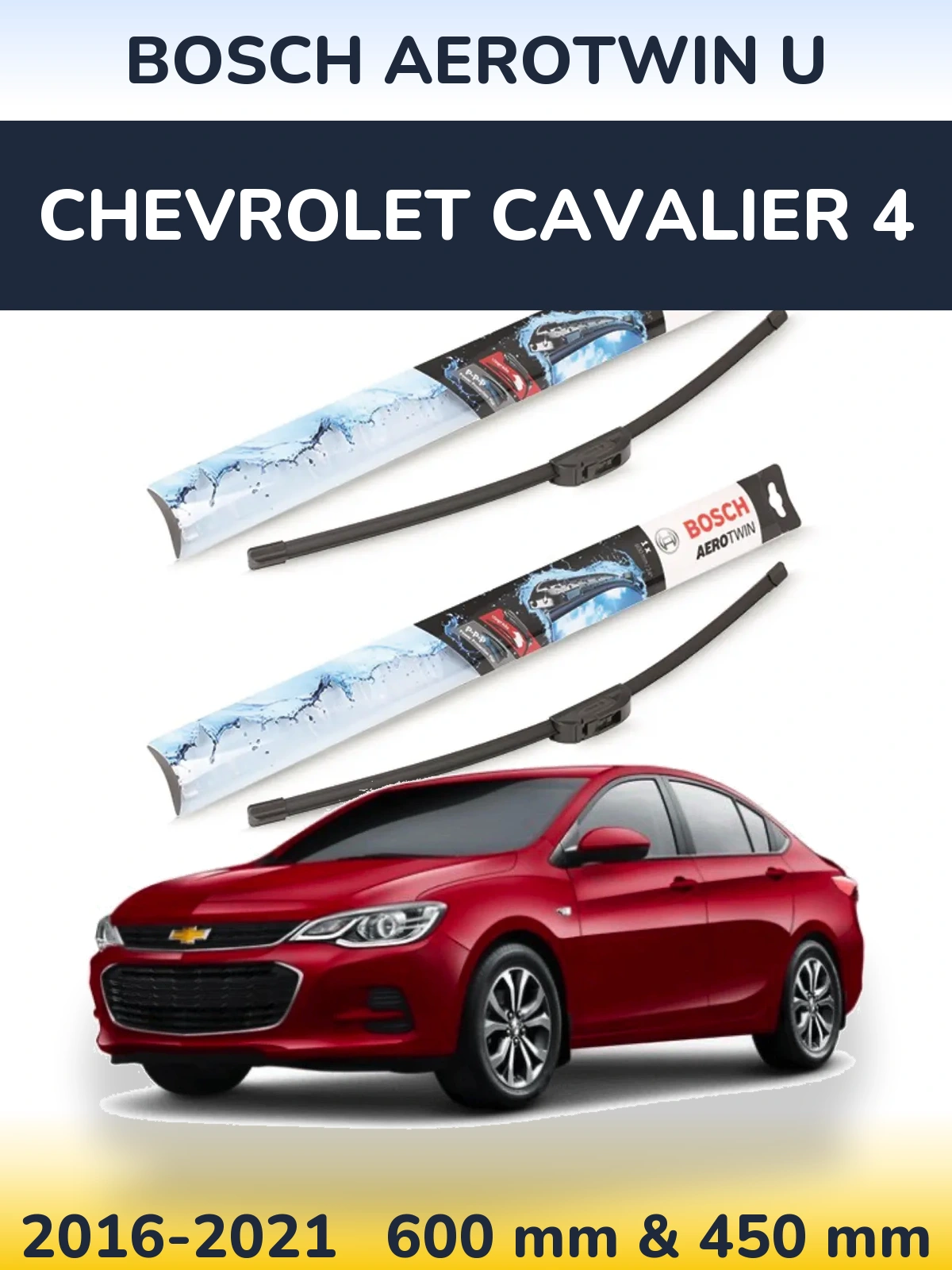 Torkarblad BOSCH AeroTwin U för Chevrolet Cavalier 4