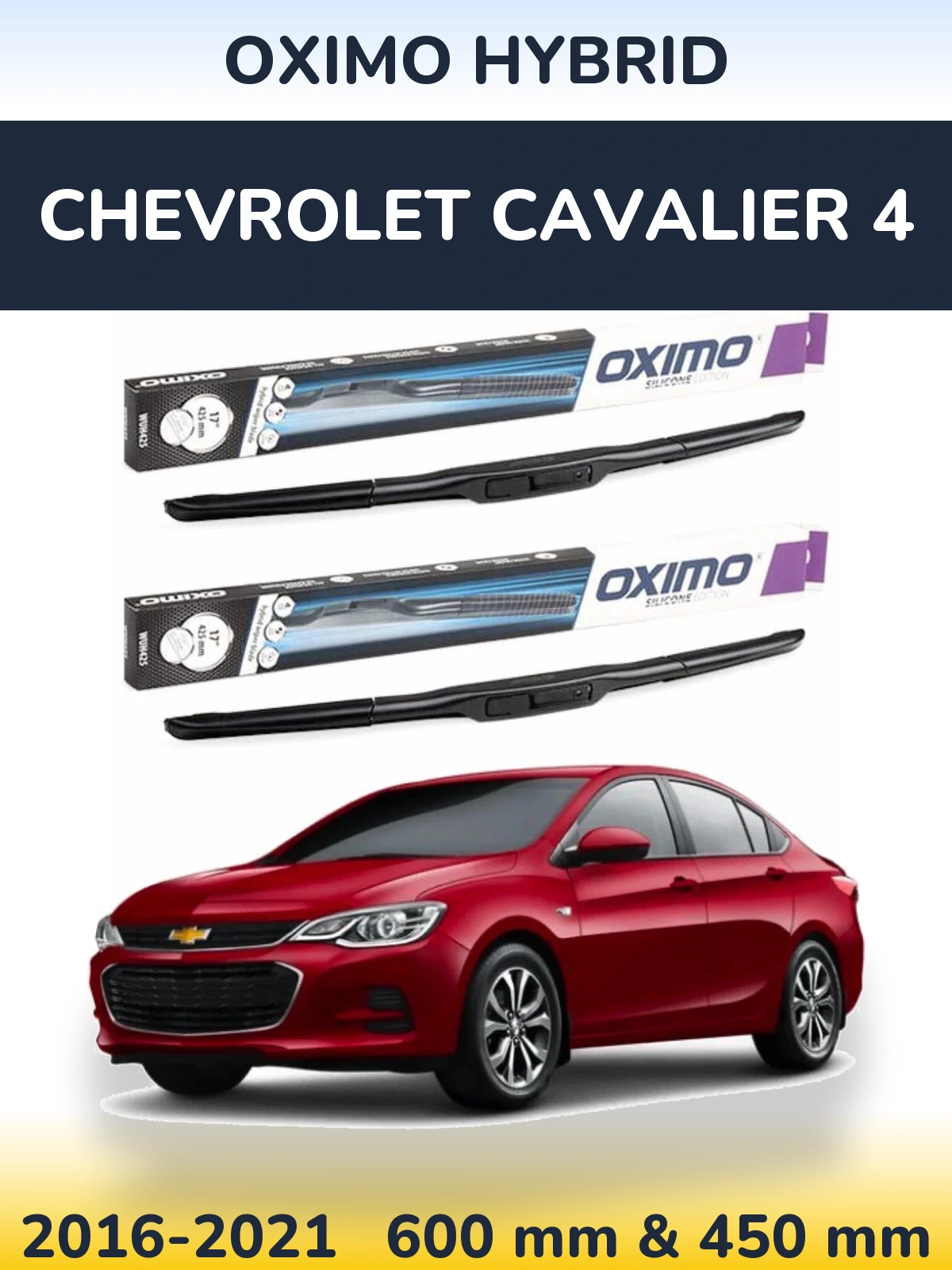 Torkarblad Oximo Hybrid för Chevrolet Cavalier 4
