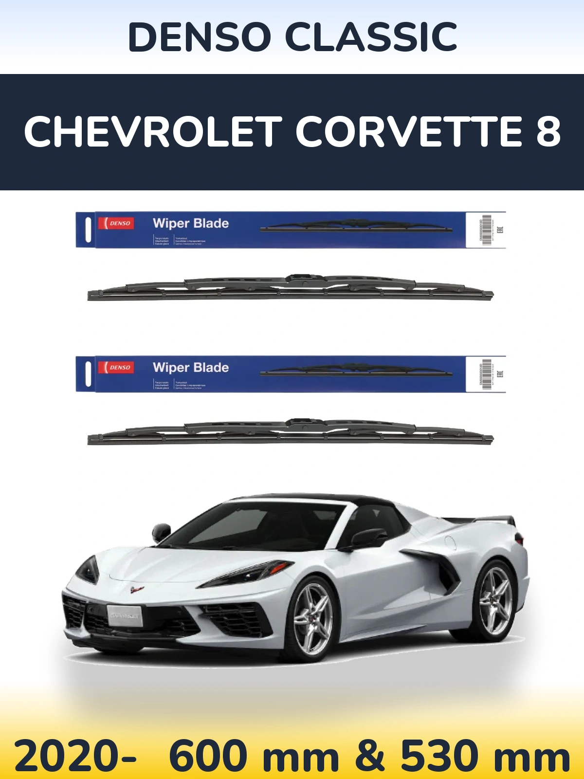 Torkarblad Denso Classic för Chevrolet Corvette 8