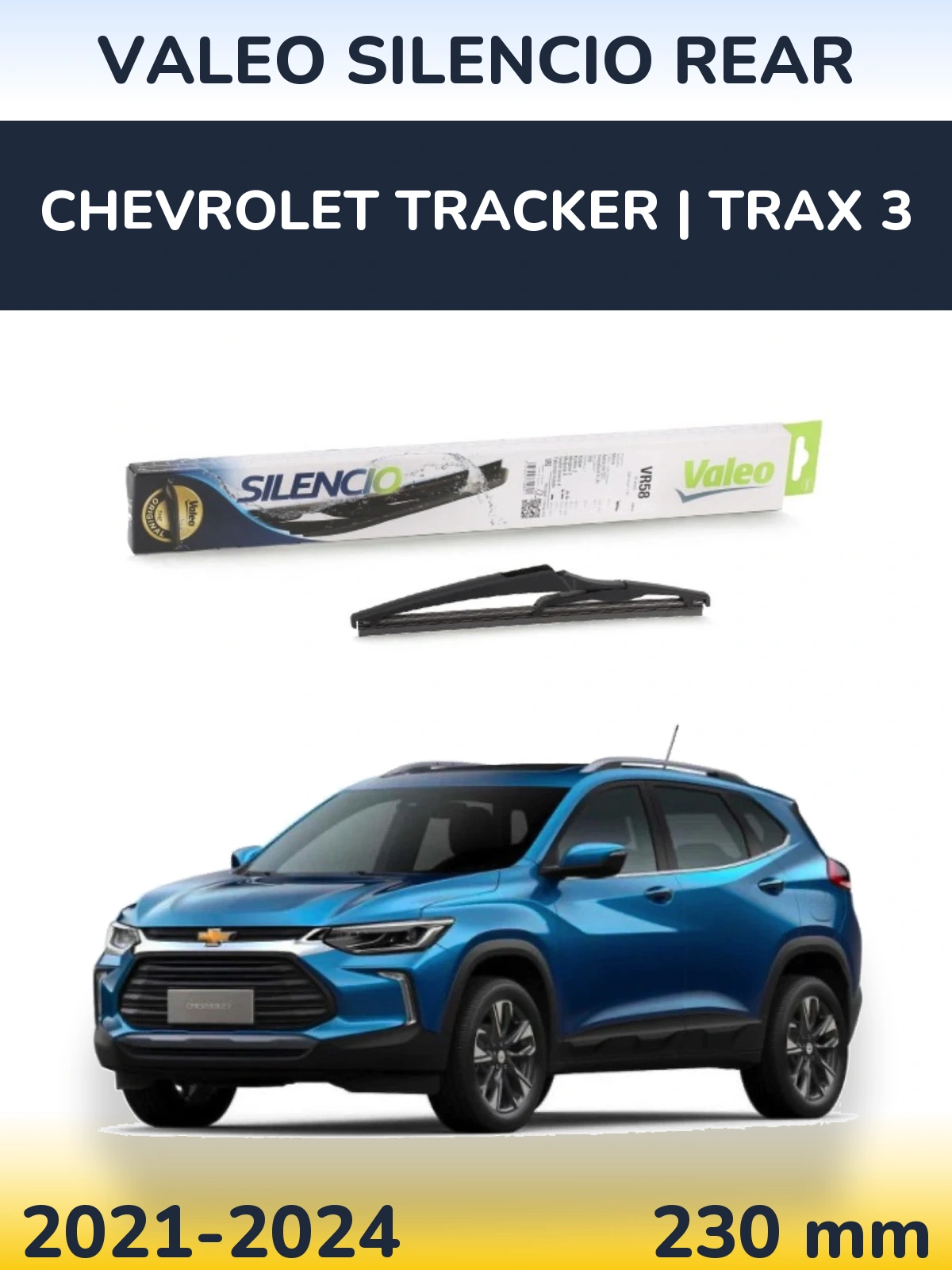 Задня щітка Valeo Silencio Rear 240 мм для Chevrolet Tracker | Trax 3 2021-2024