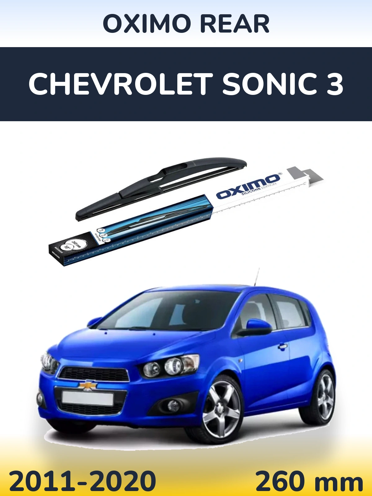 Torkarblad Oximo Rear för Chevrolet Sonic 3