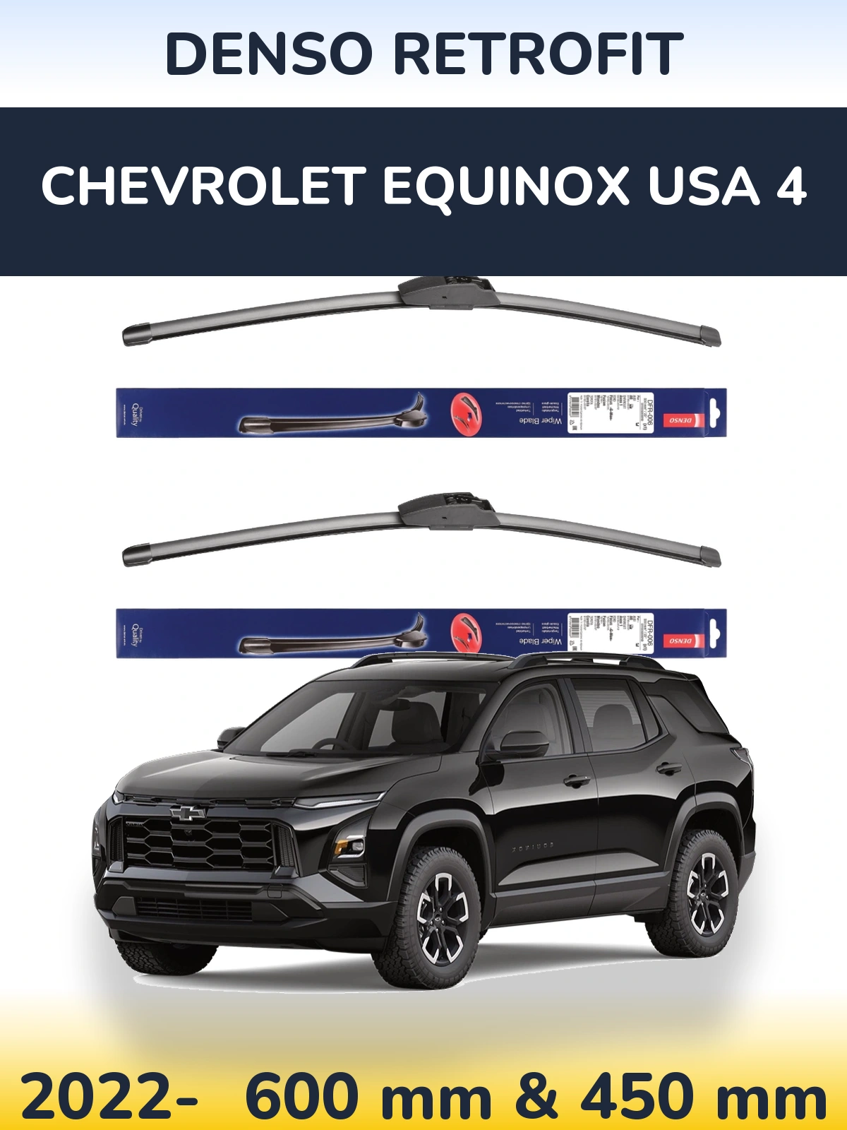 Torkarblad Denso Retrofit för Chevrolet Equinox USA 4