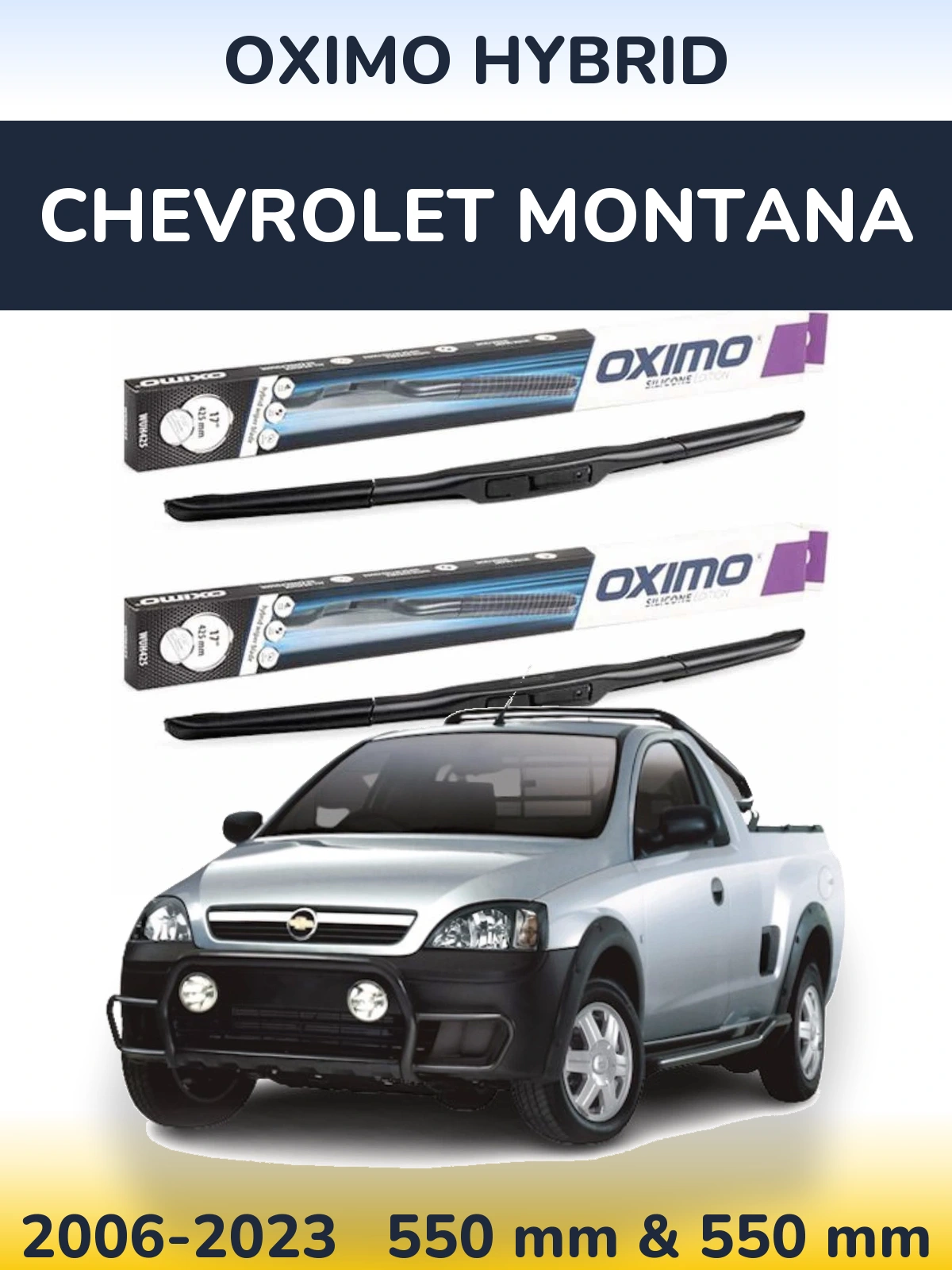 Torkarblad Oximo Hybrid för Chevrolet Montana