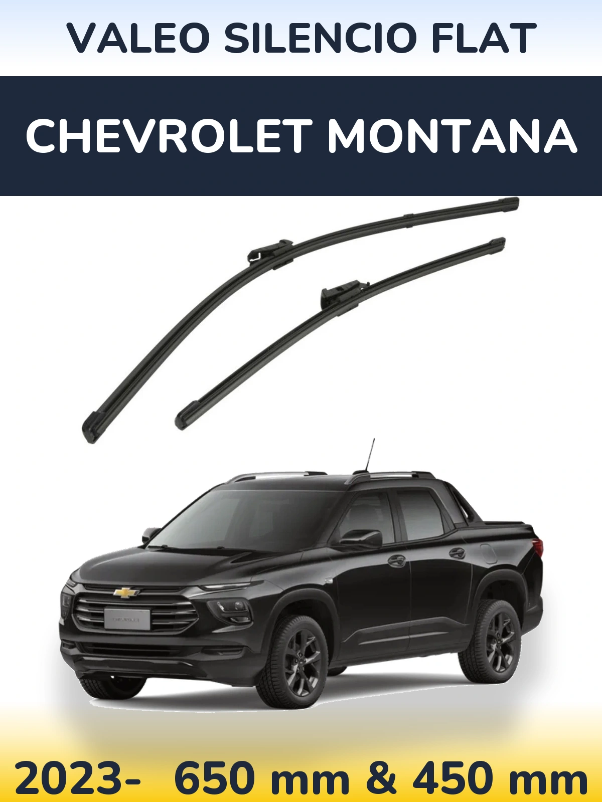 Torkarblad Valeo Silencio Flat för Chevrolet Montana