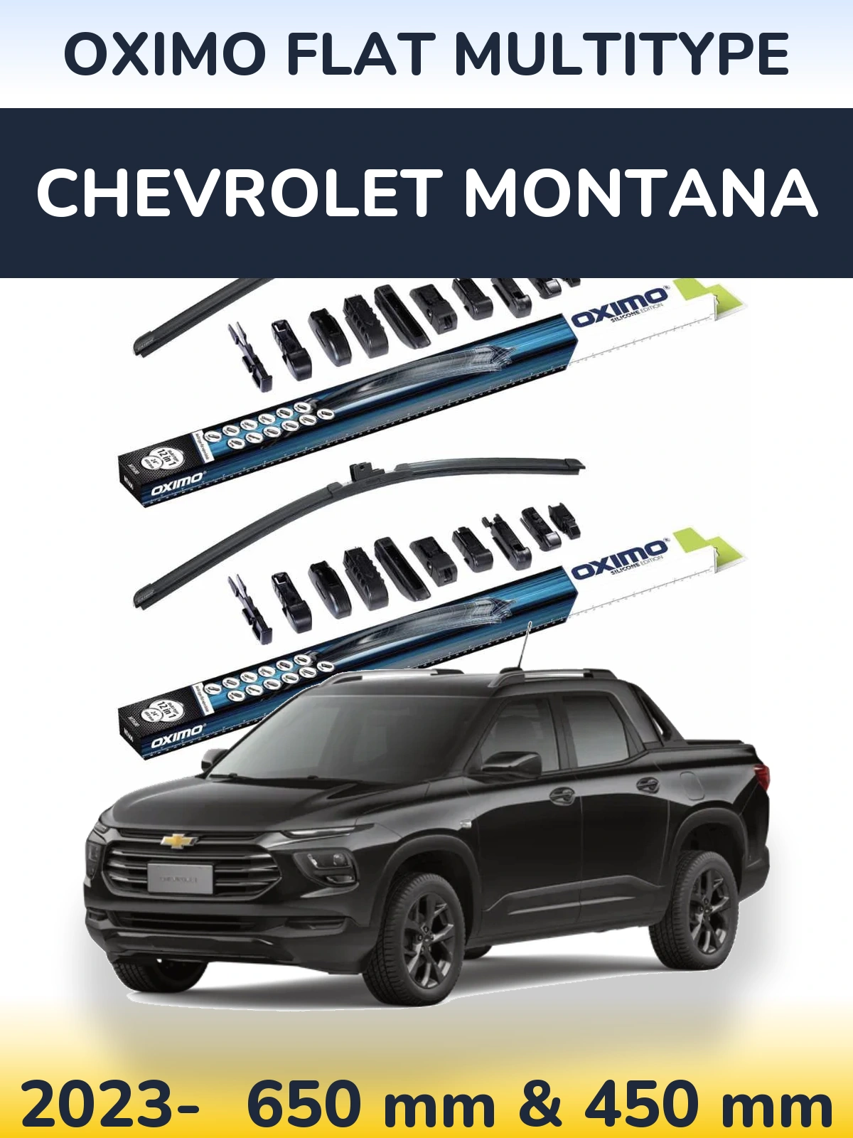 Torkarblad Oximo Flat MultiType för Chevrolet Montana