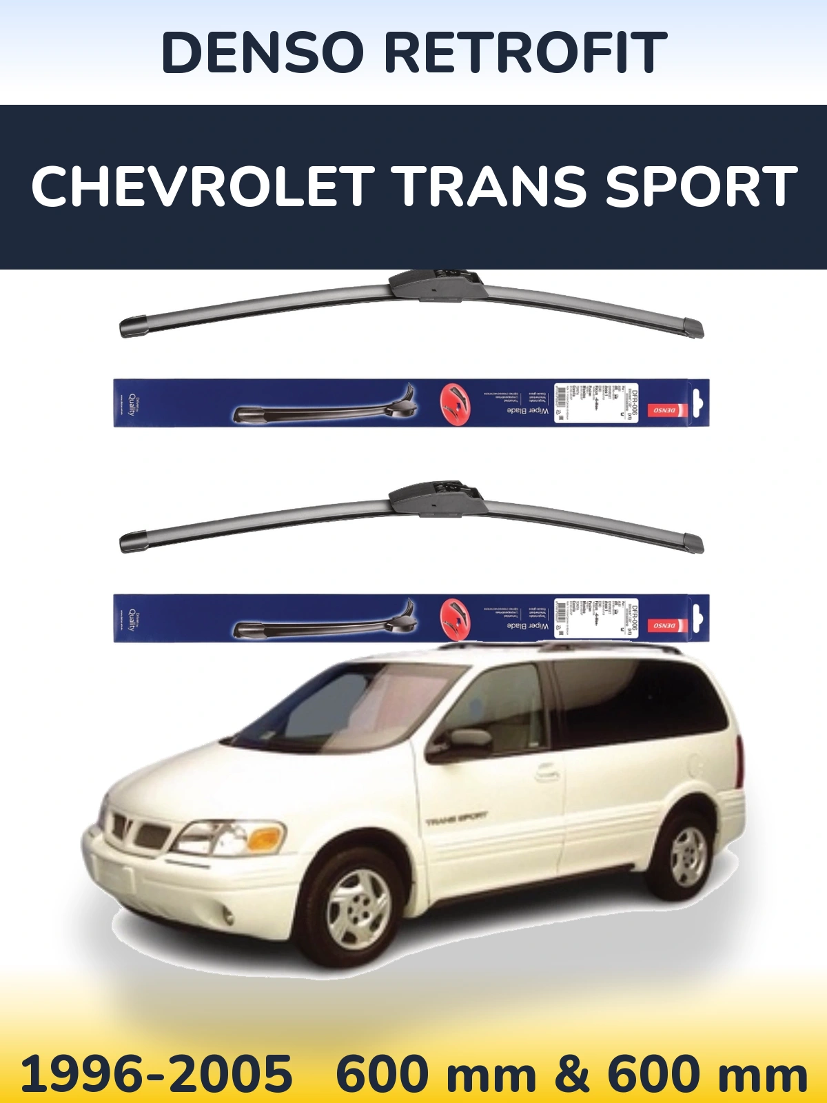 Torkarblad Denso Retrofit för Chevrolet Trans Sport