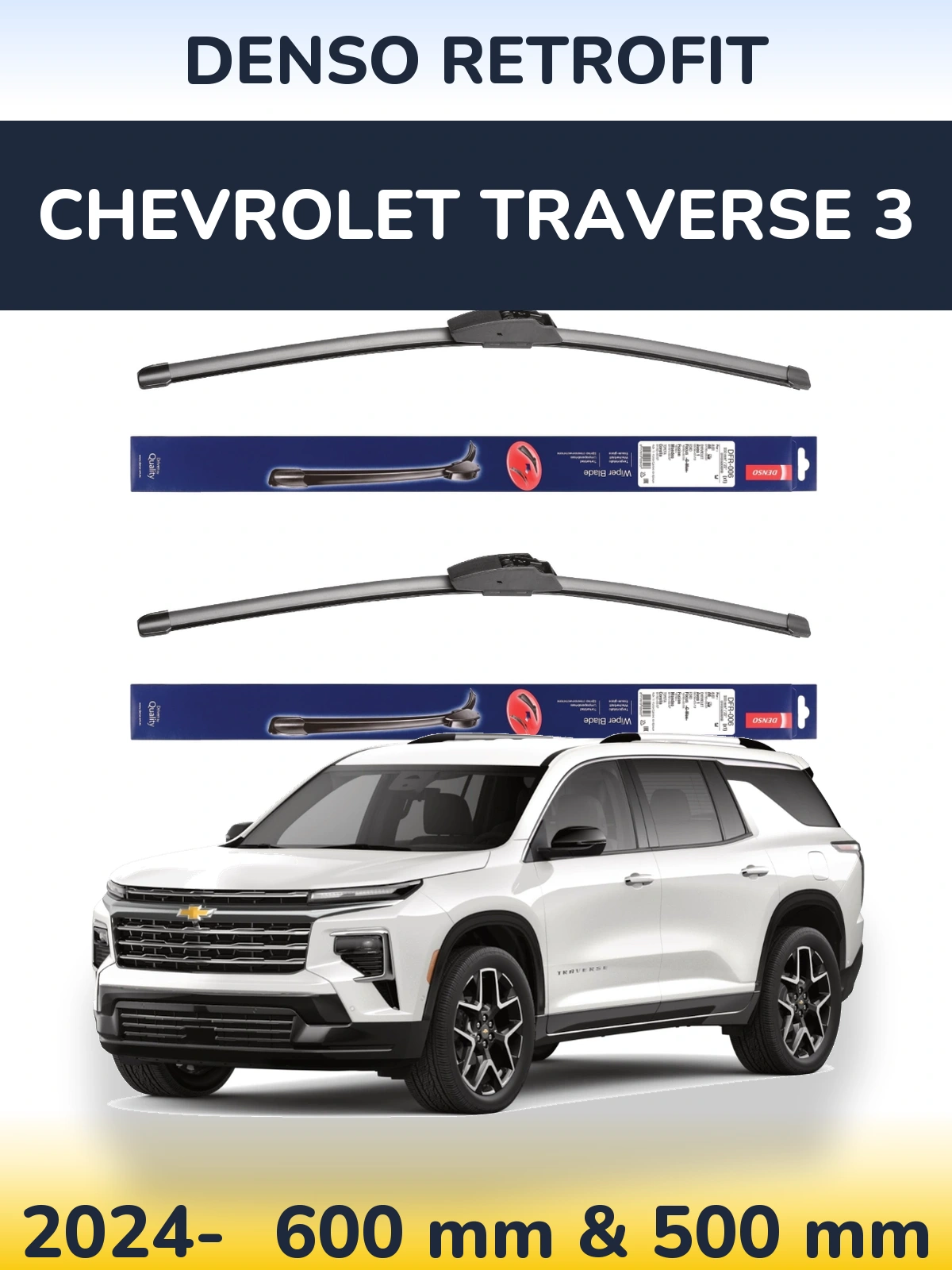 Torkarblad Denso Retrofit för Chevrolet Traverse 3