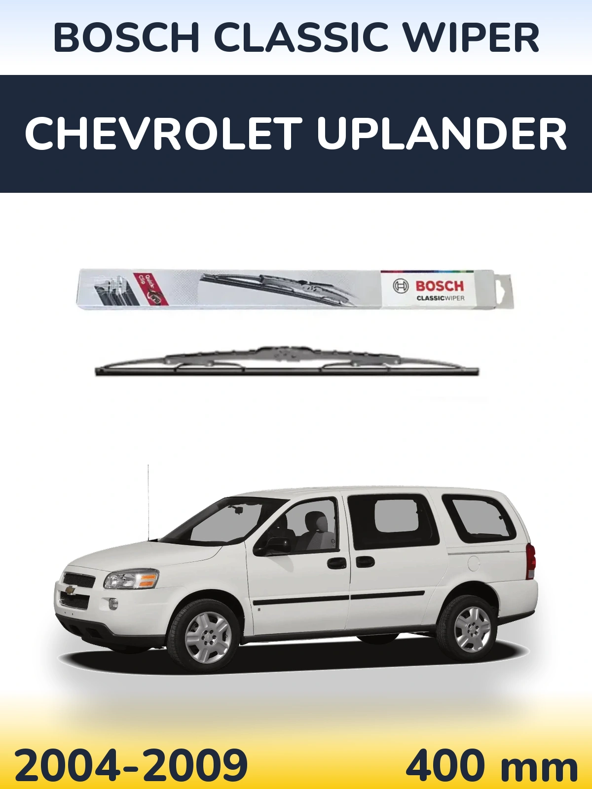 Torkarblad BOSCH Classic Wiper för Chevrolet Uplander