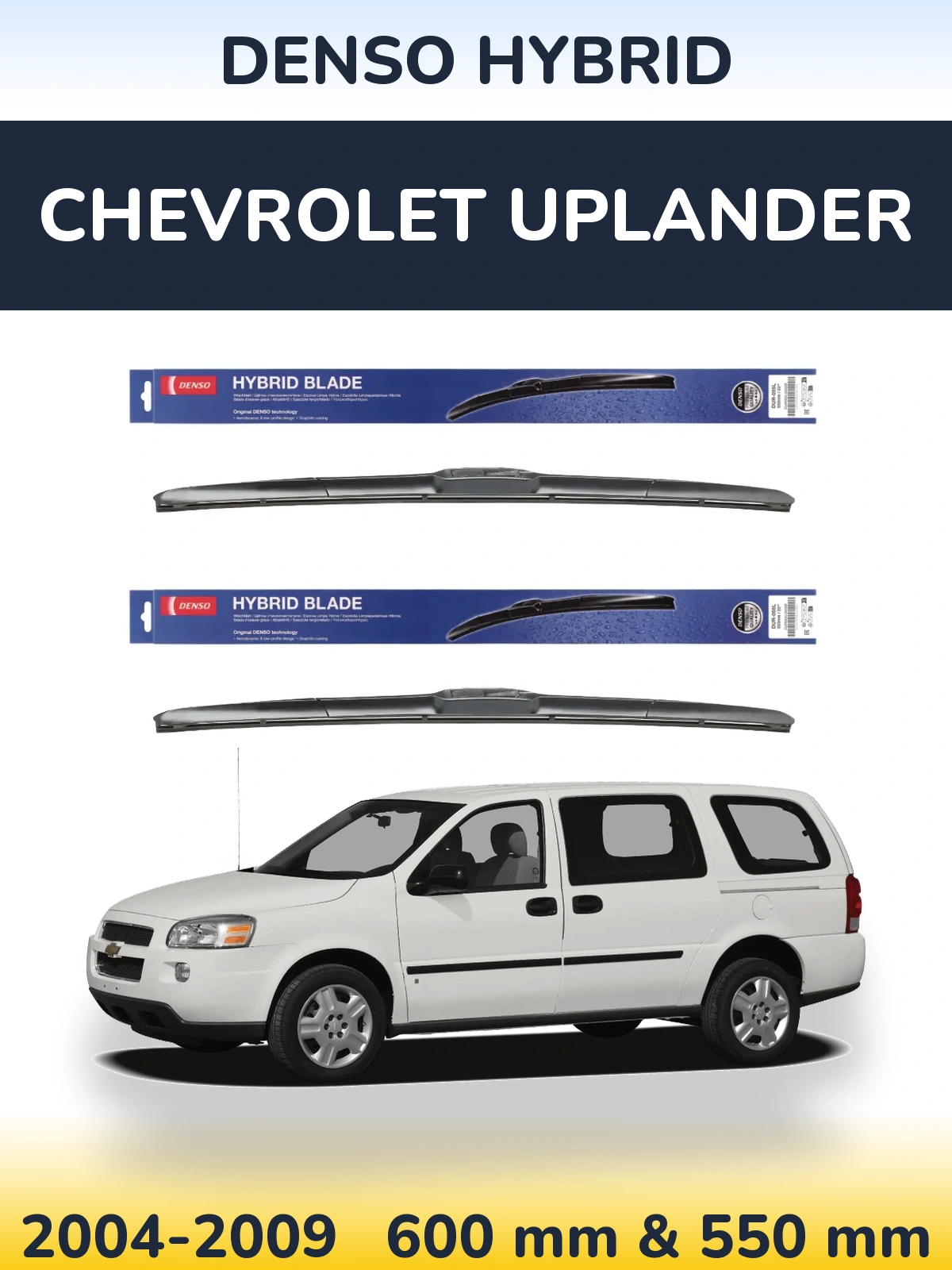 Torkarblad Denso Hybrid för Chevrolet Uplander