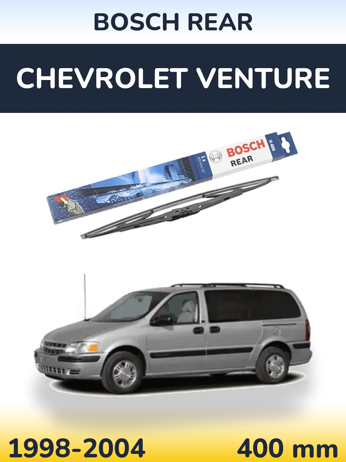 Rear wiper blade BOSCH Rear 400 mm for Chevrolet Venture 1998-2004