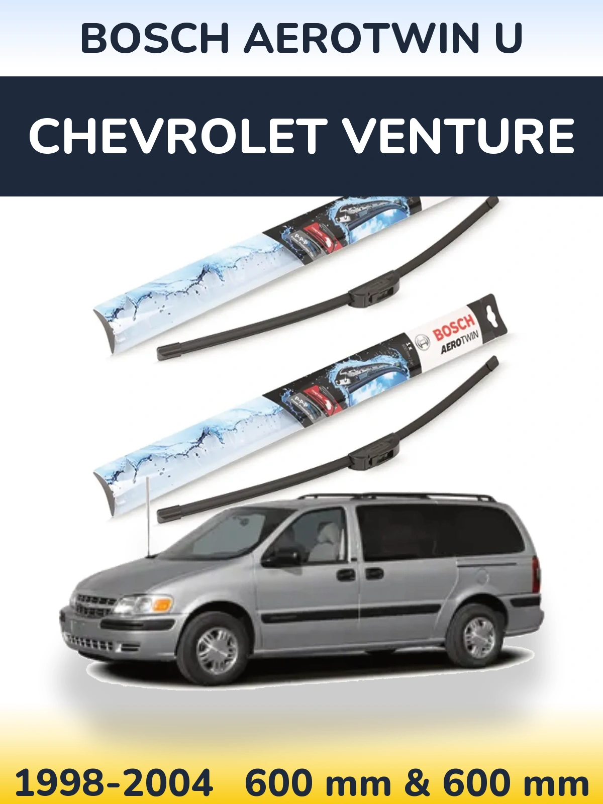 Torkarblad BOSCH AeroTwin U för Chevrolet Venture