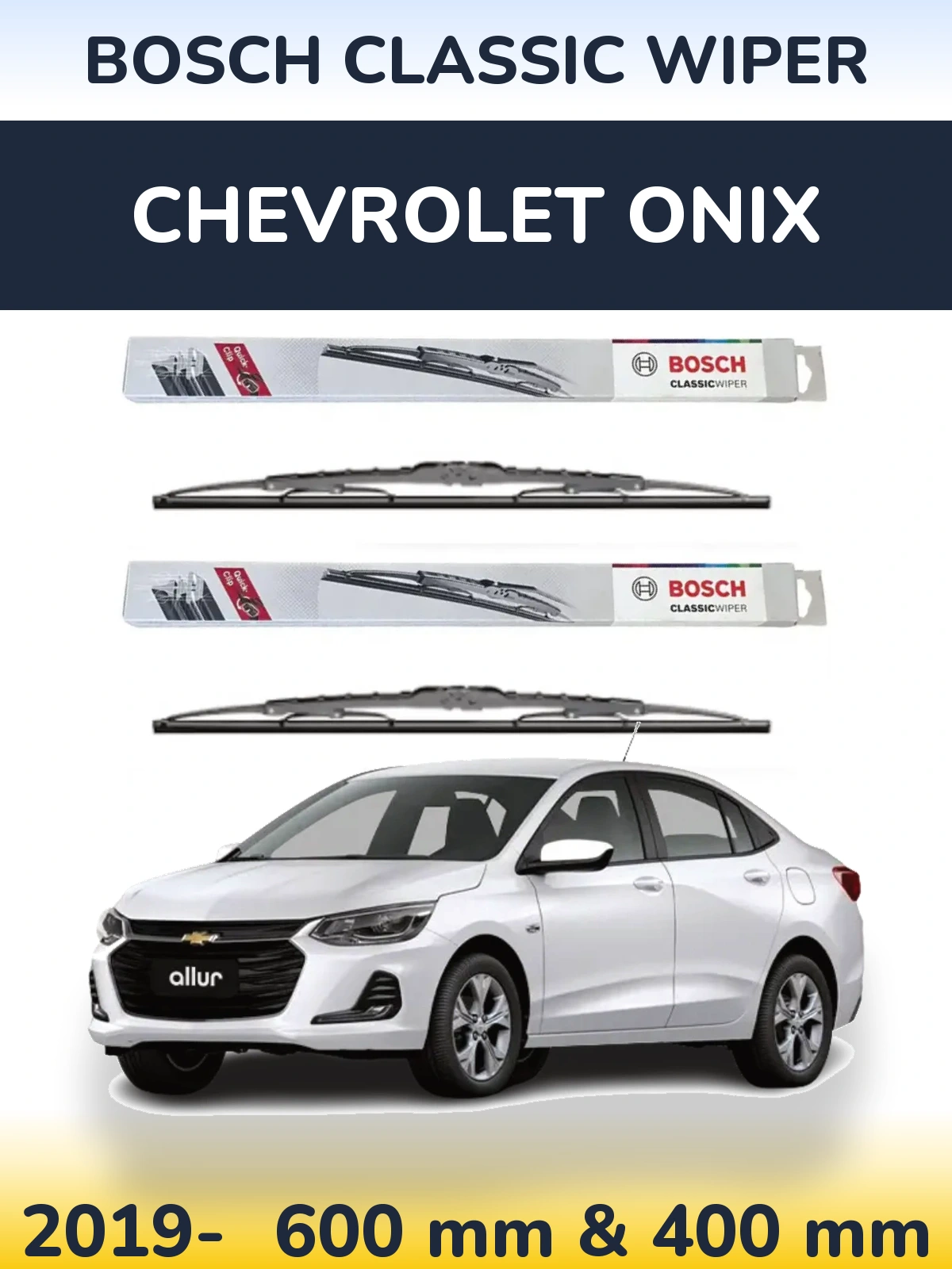 Torkarblad BOSCH Classic Wiper för Chevrolet Onix
