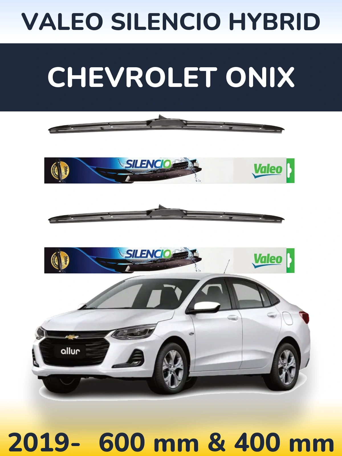 Torkarblad Valeo Silencio Hybrid för Chevrolet Onix