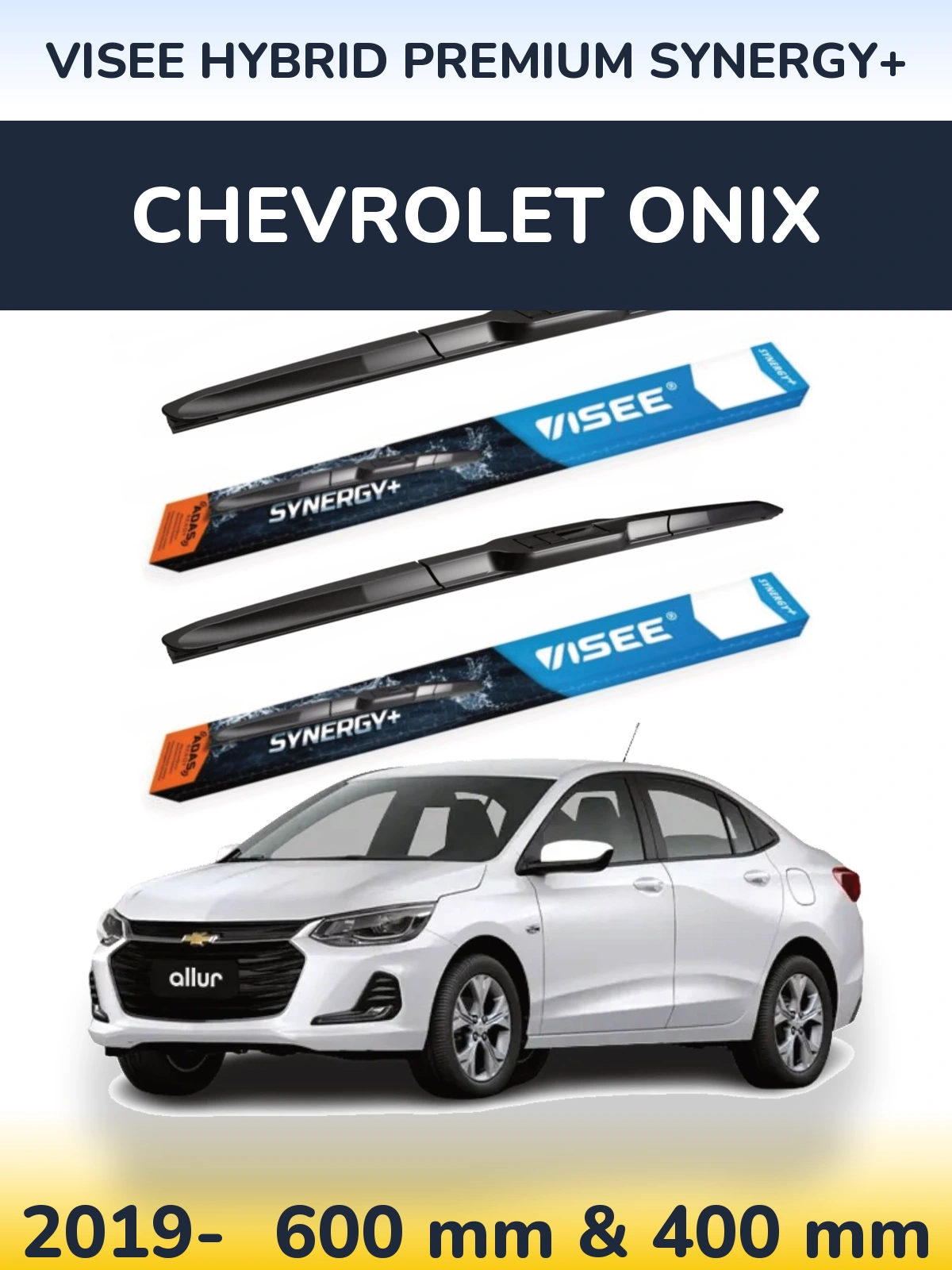 Torkarblad VISEE HYBRID PREMIUM SYNERGY+ för Chevrolet Onix