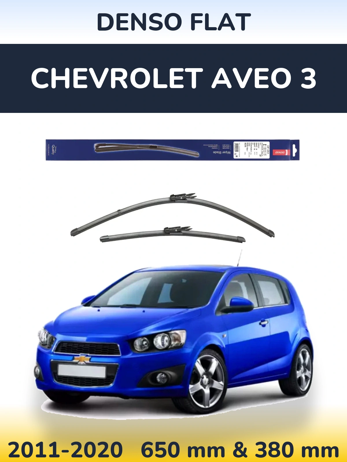 Torkarblad Denso Flat för Chevrolet Aveo 3