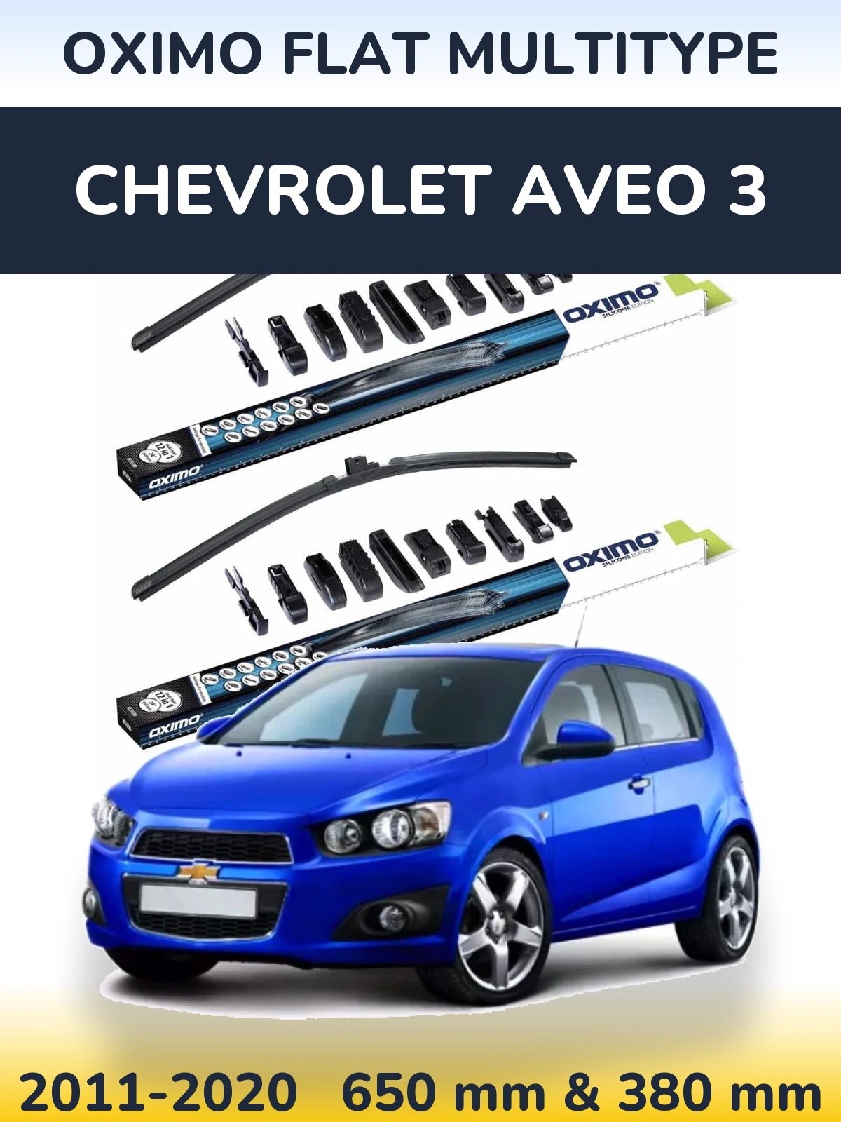 Torkarblad Oximo Flat MultiType för Chevrolet Aveo 3