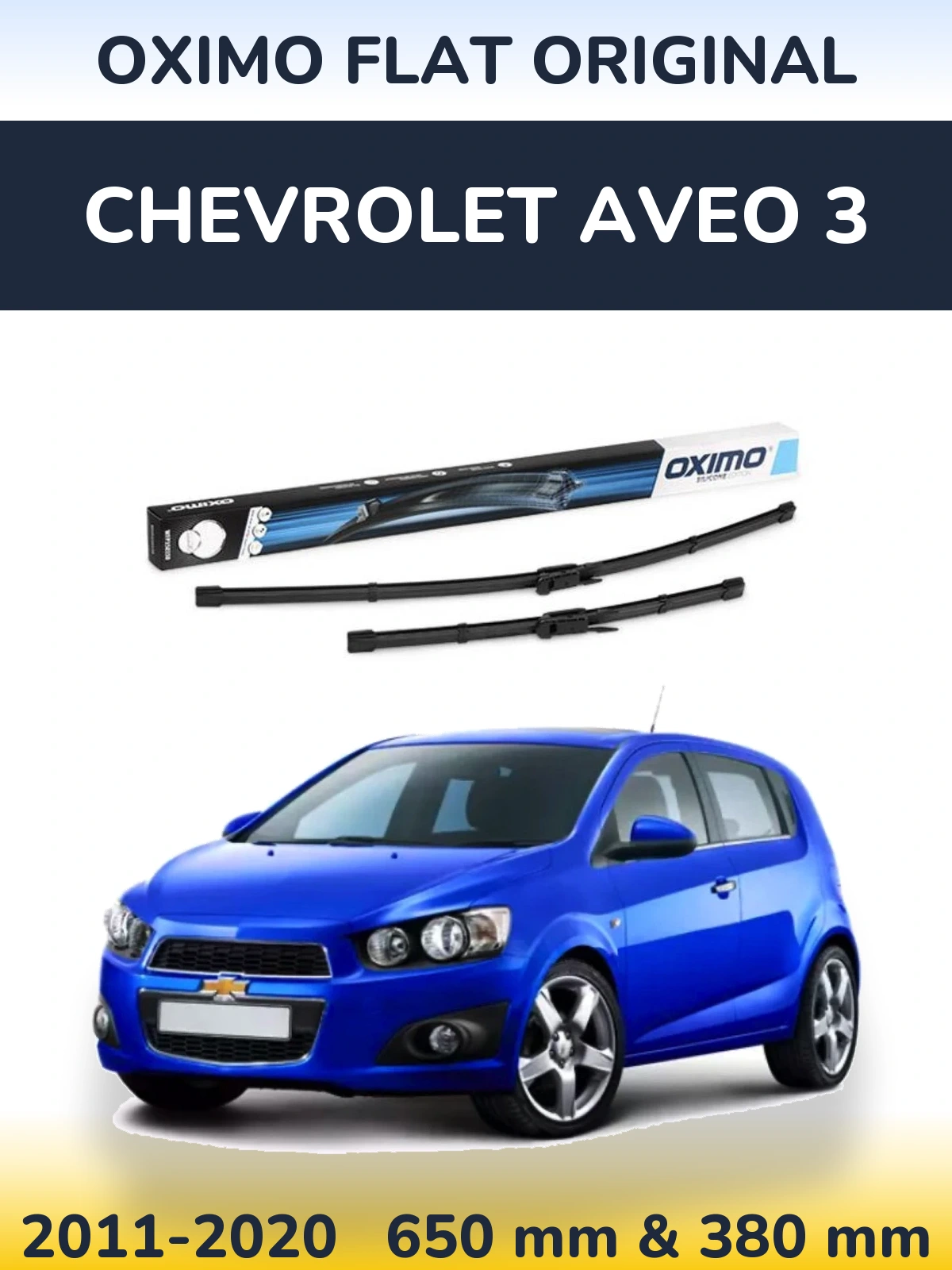 Torkarblad Oximo Flat Original för Chevrolet Aveo 3