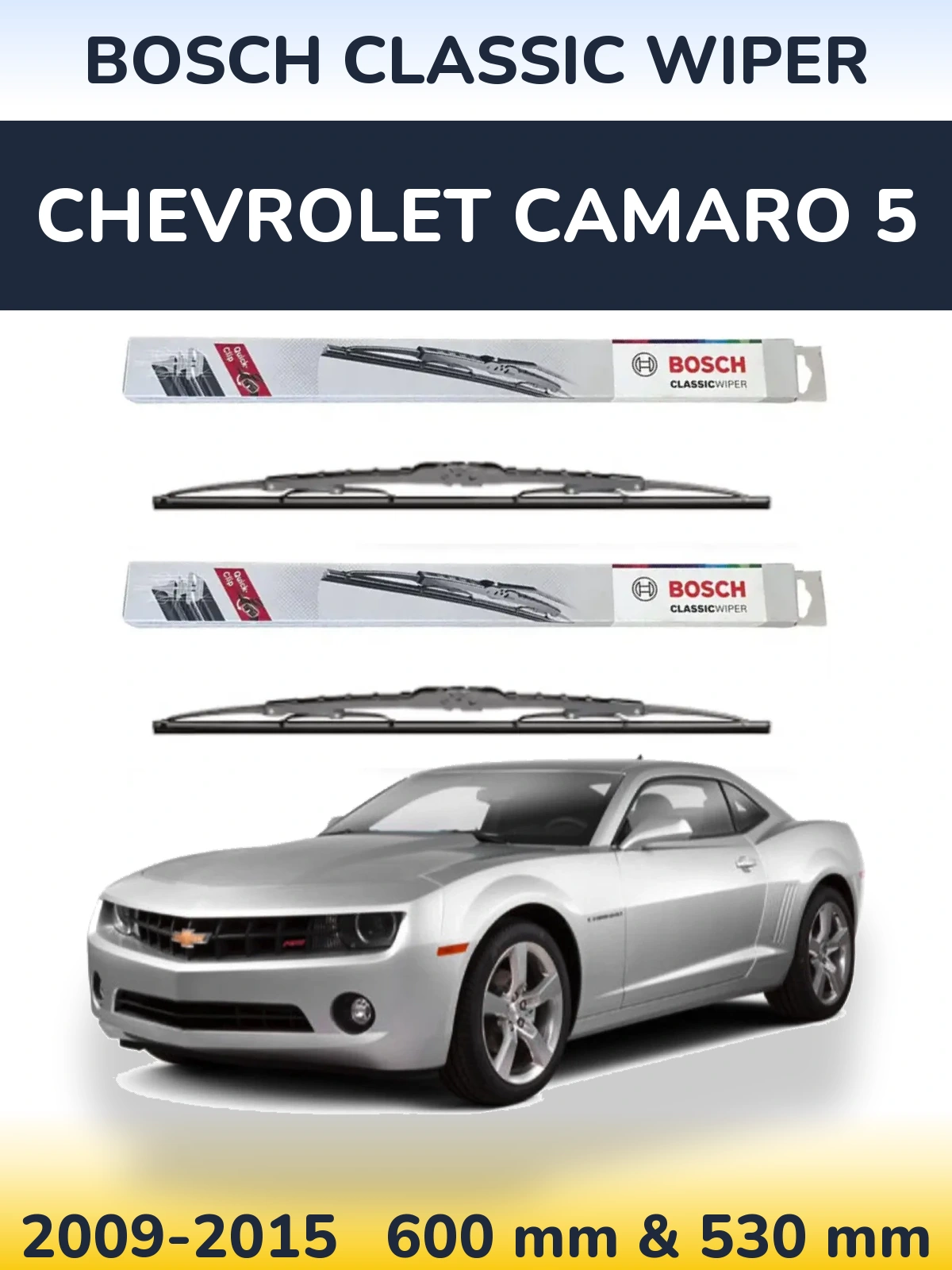 Torkarblad BOSCH Classic Wiper för Chevrolet Camaro 5