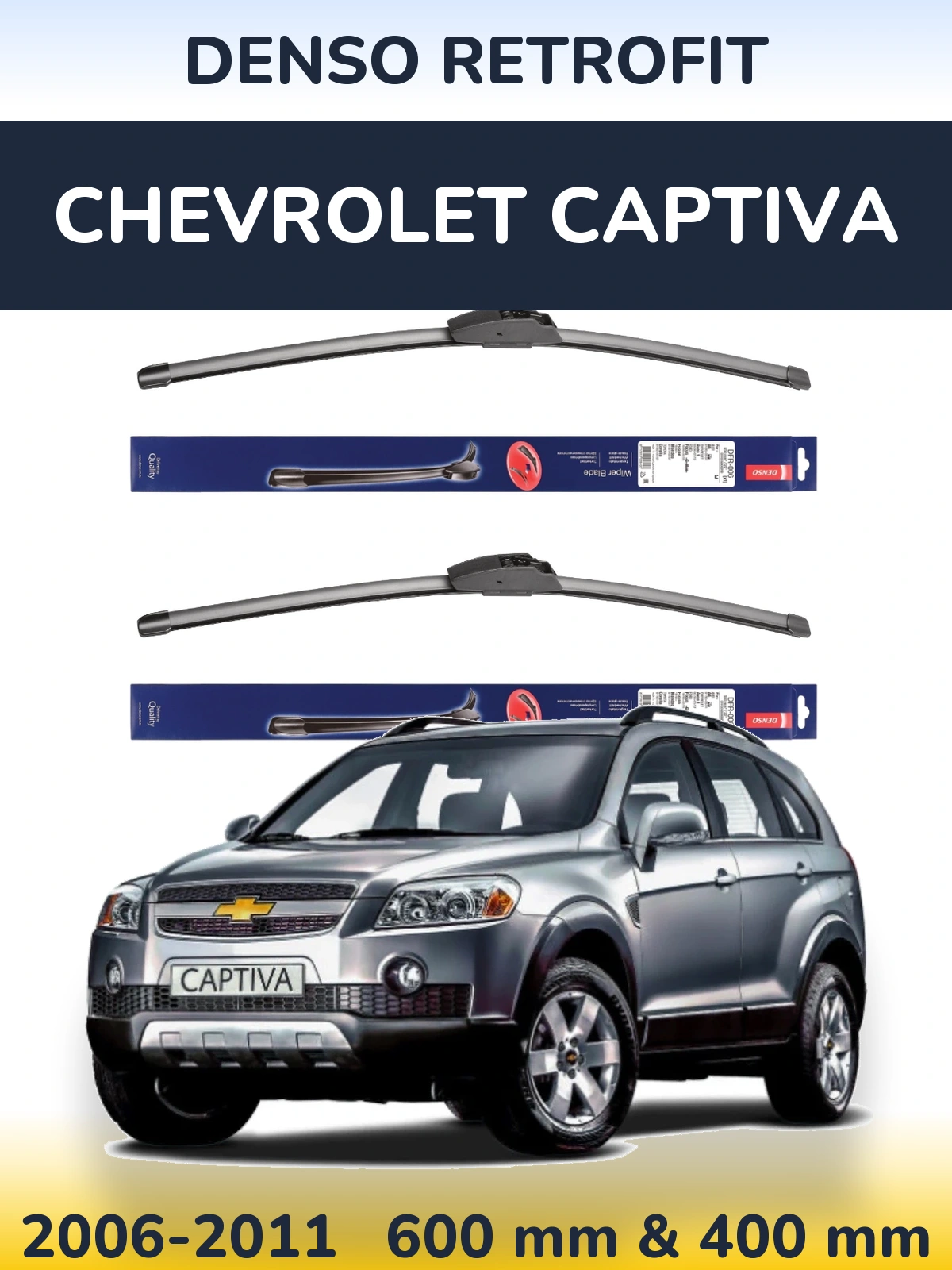 Torkarblad Denso Retrofit för Chevrolet Captiva