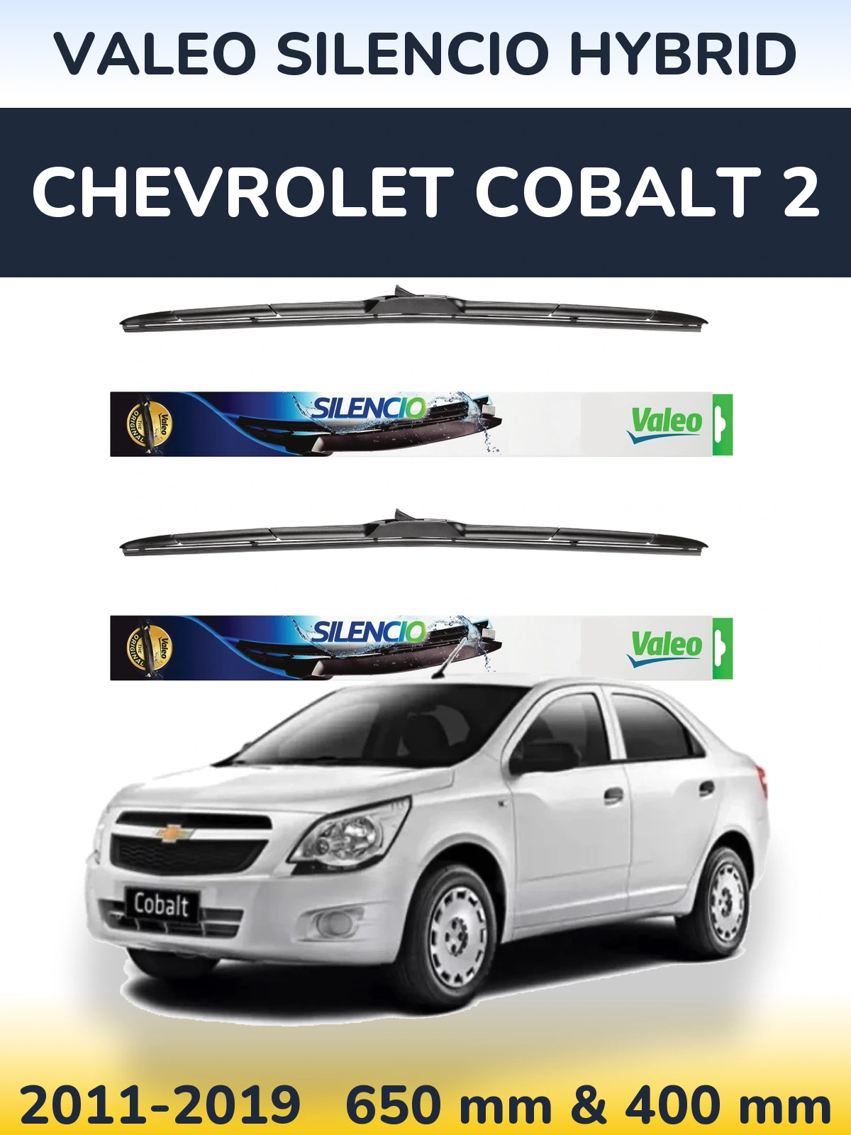 Torkarblad Valeo Silencio Hybrid för Chevrolet Cobalt 2