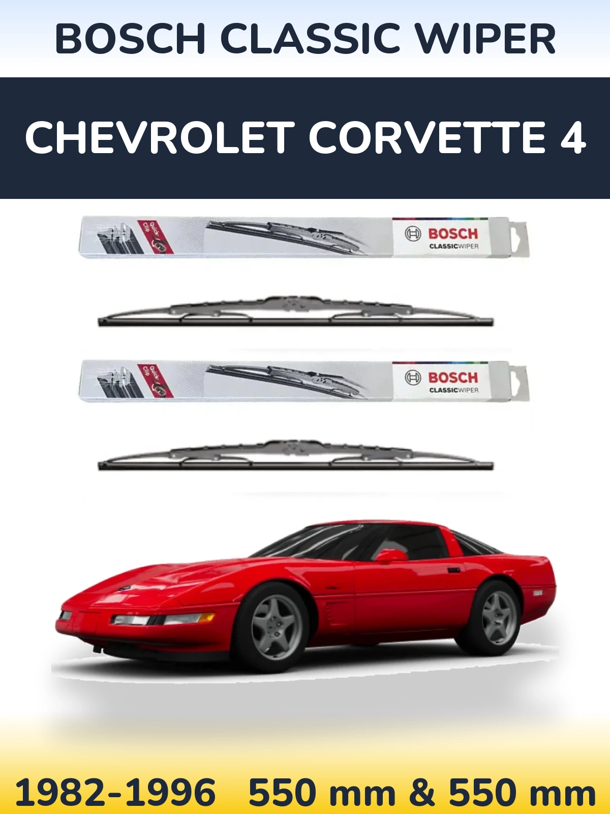 Torkarblad BOSCH Classic Wiper för Chevrolet Corvette 4