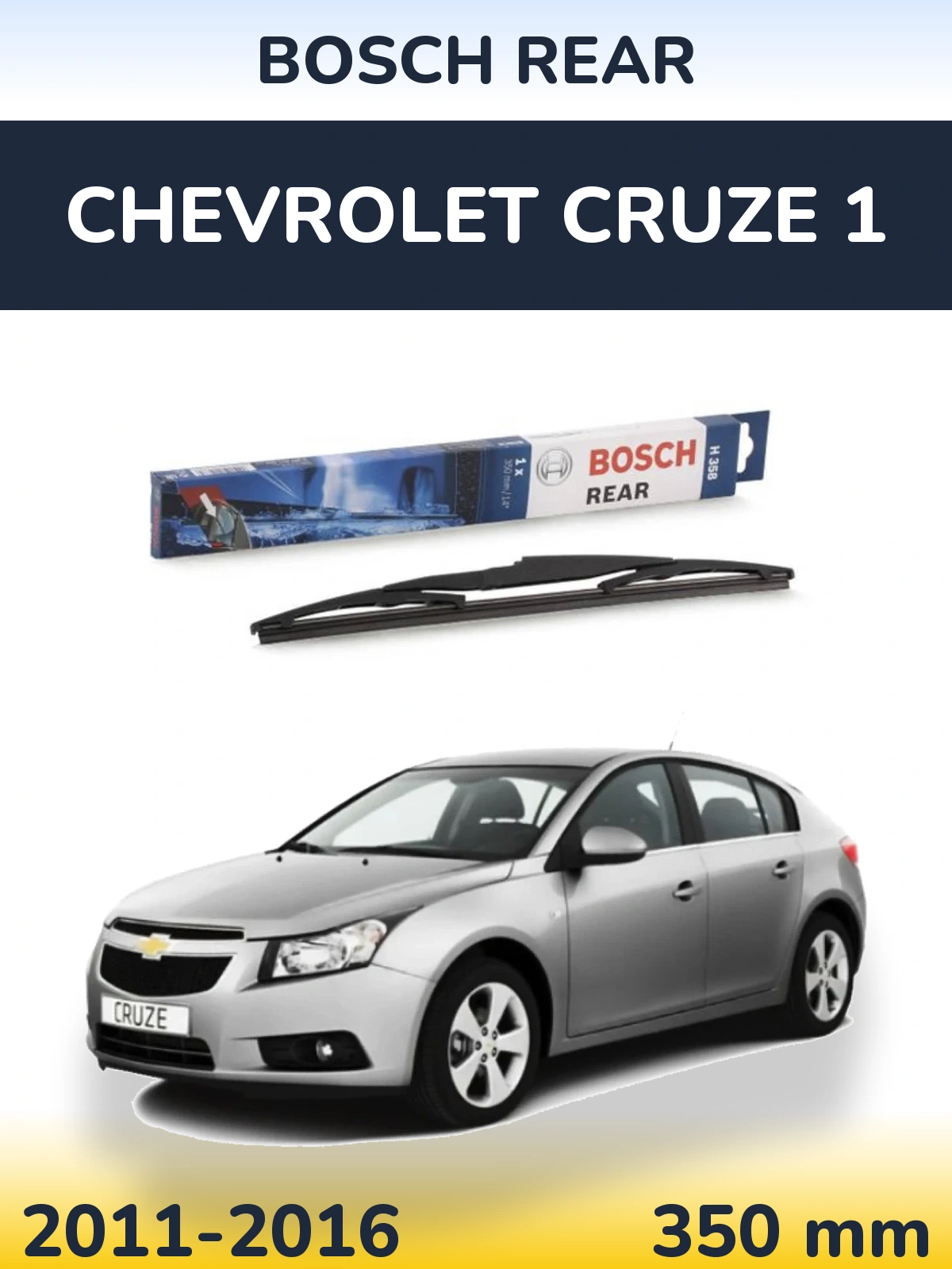 Torkarblad BOSCH Rear för Chevrolet Cruze 1