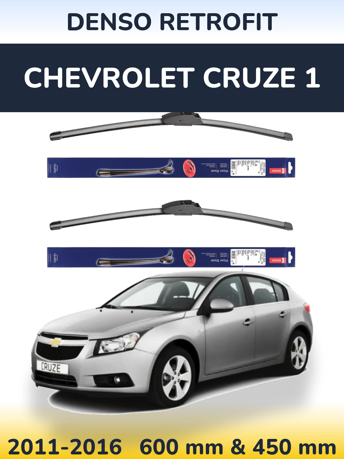 Torkarblad Denso Retrofit för Chevrolet Cruze 1