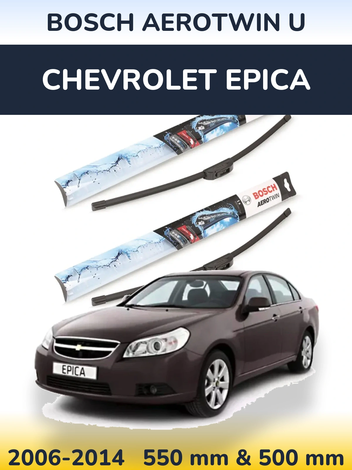 Torkarblad BOSCH AeroTwin U för Chevrolet Epica